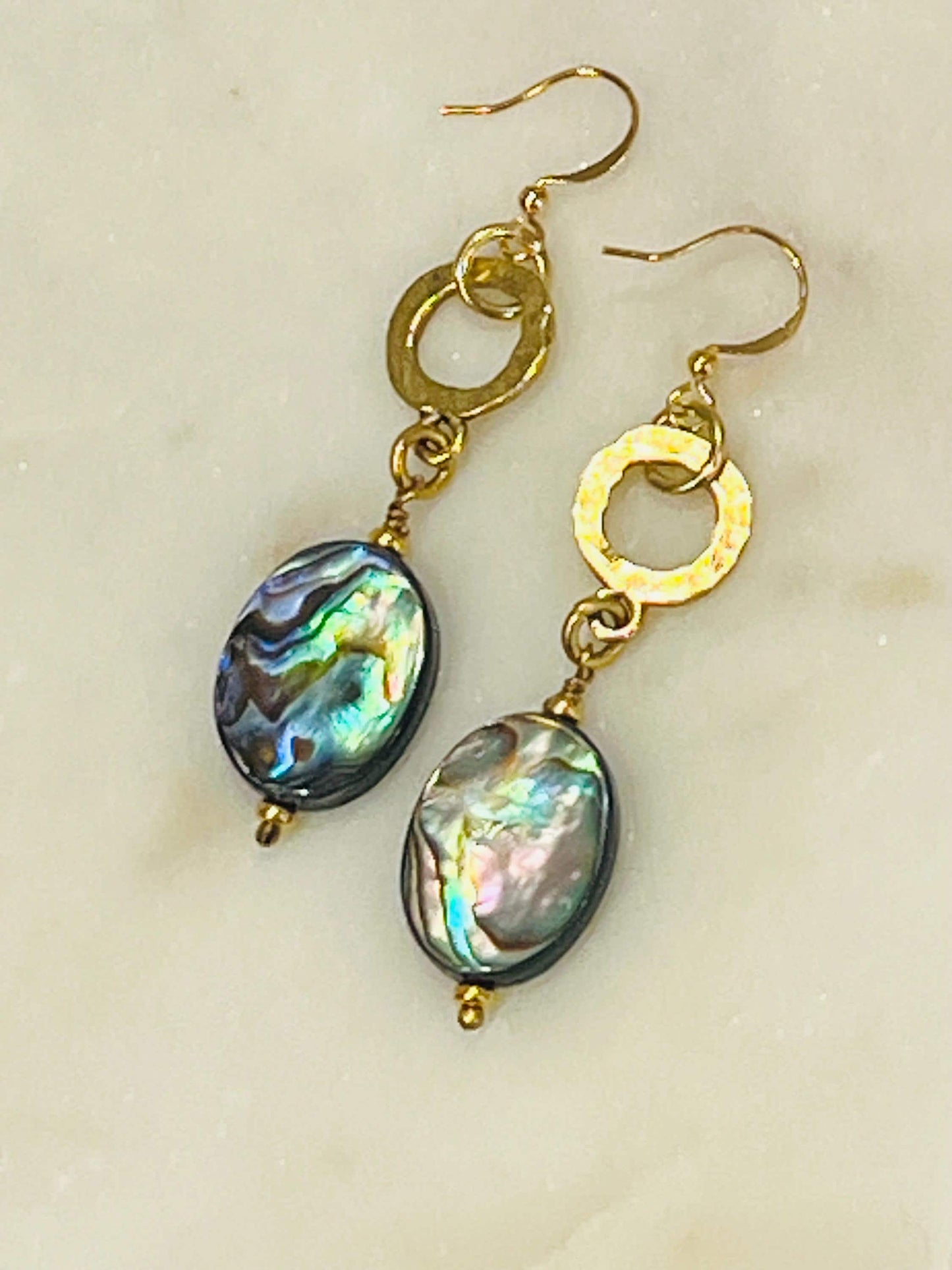Abalone Beaded Earrings