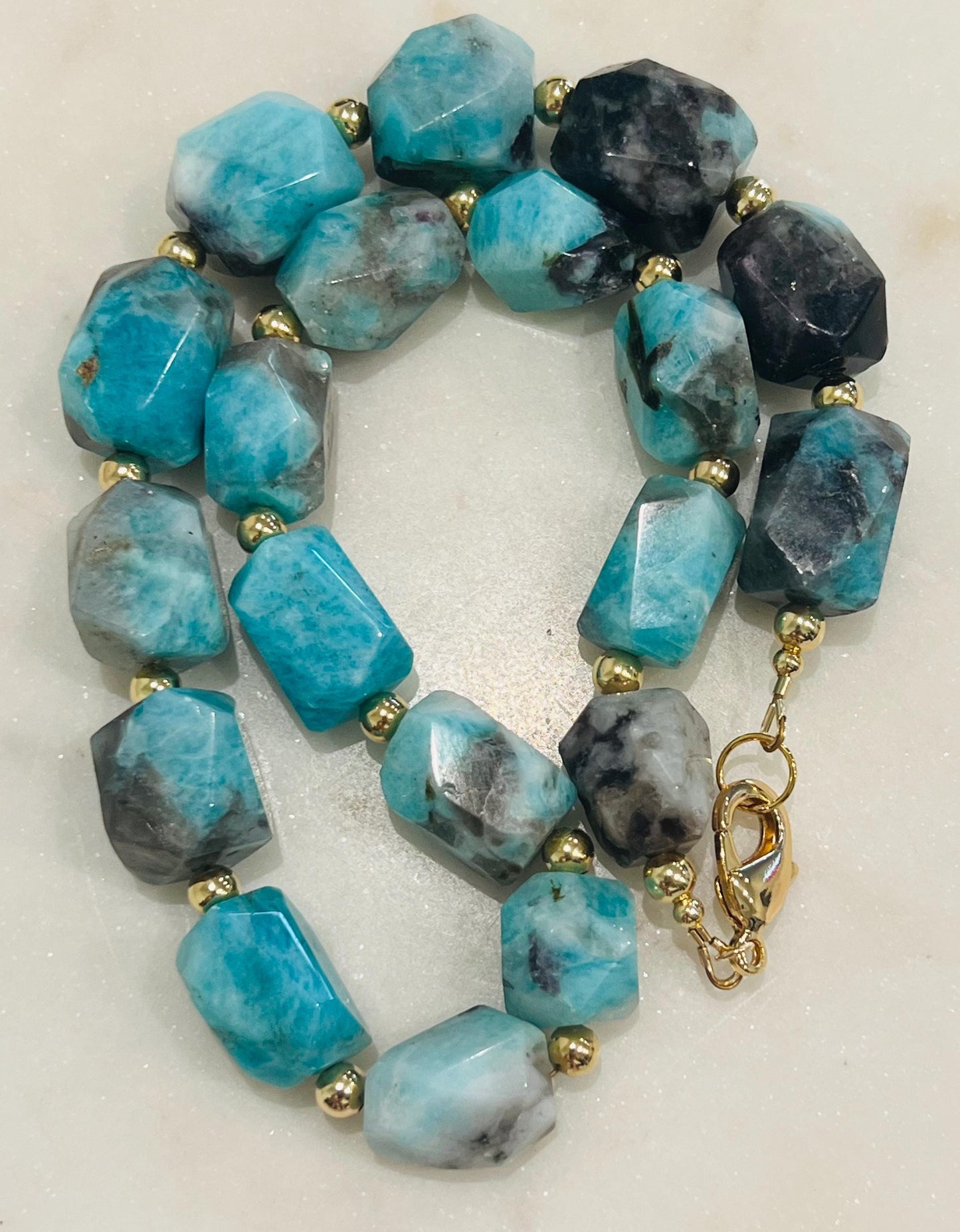 Amazonite Beaded Chunky Necklace