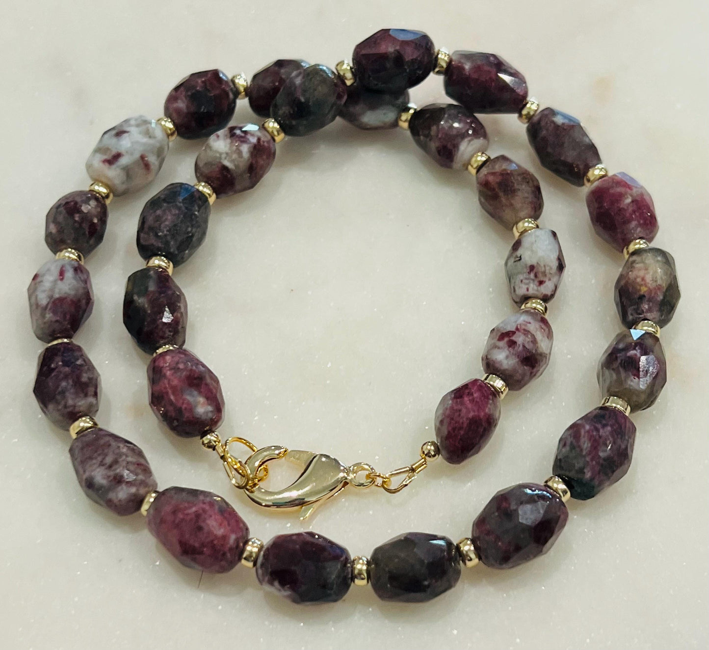 Eudialyte Beaded Necklace