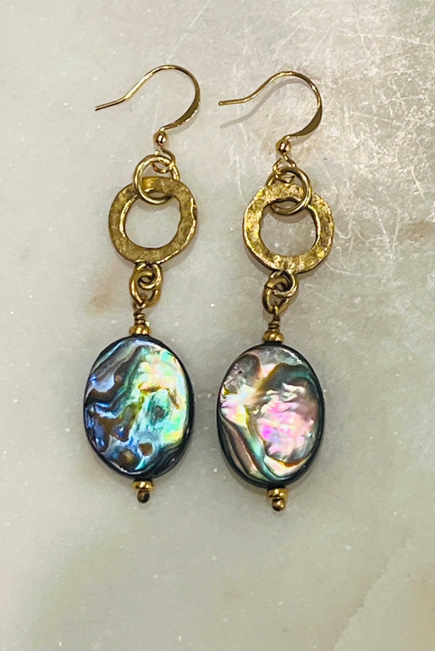 Abalone Beaded Earrings