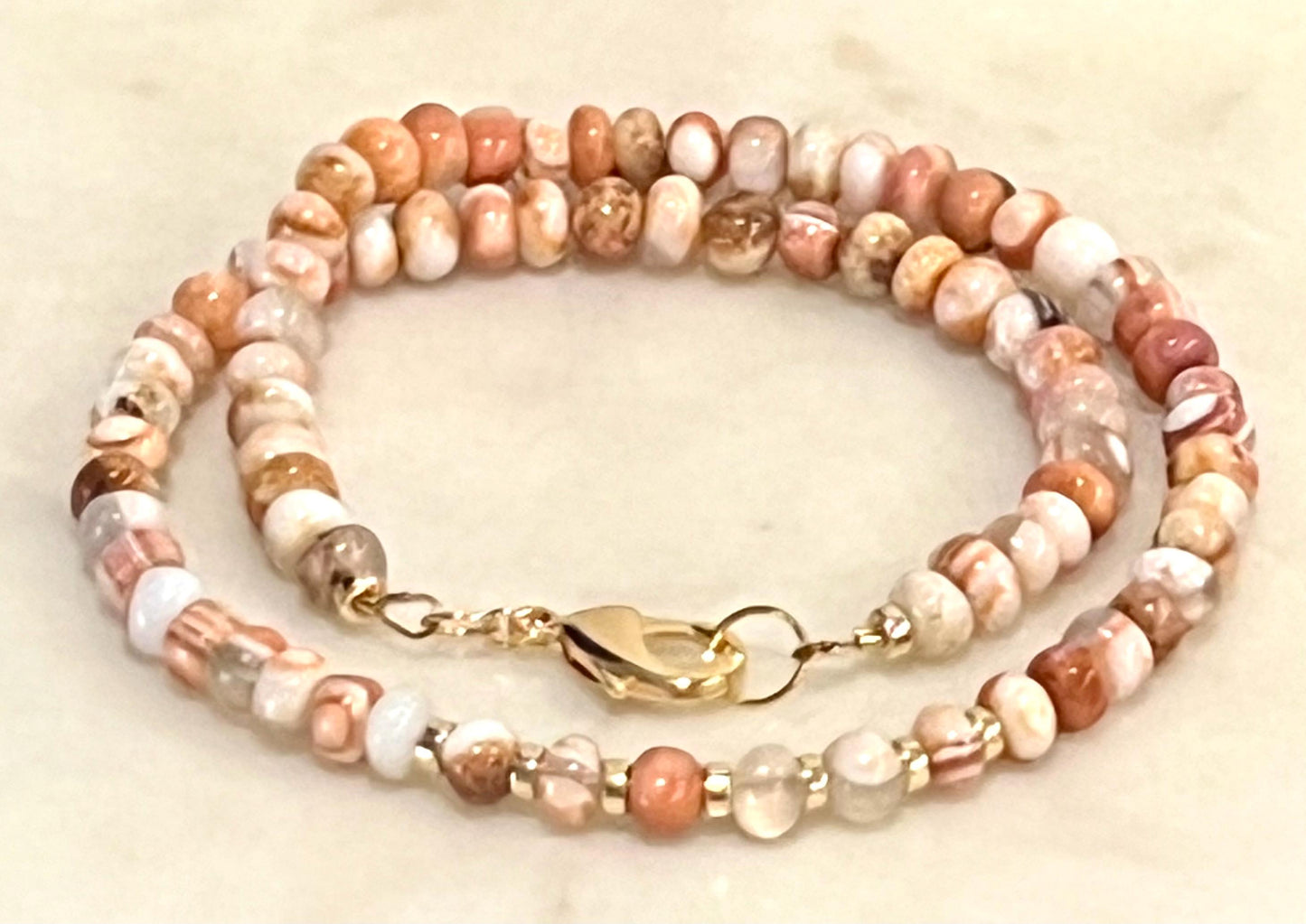Opal Beaded Necklace