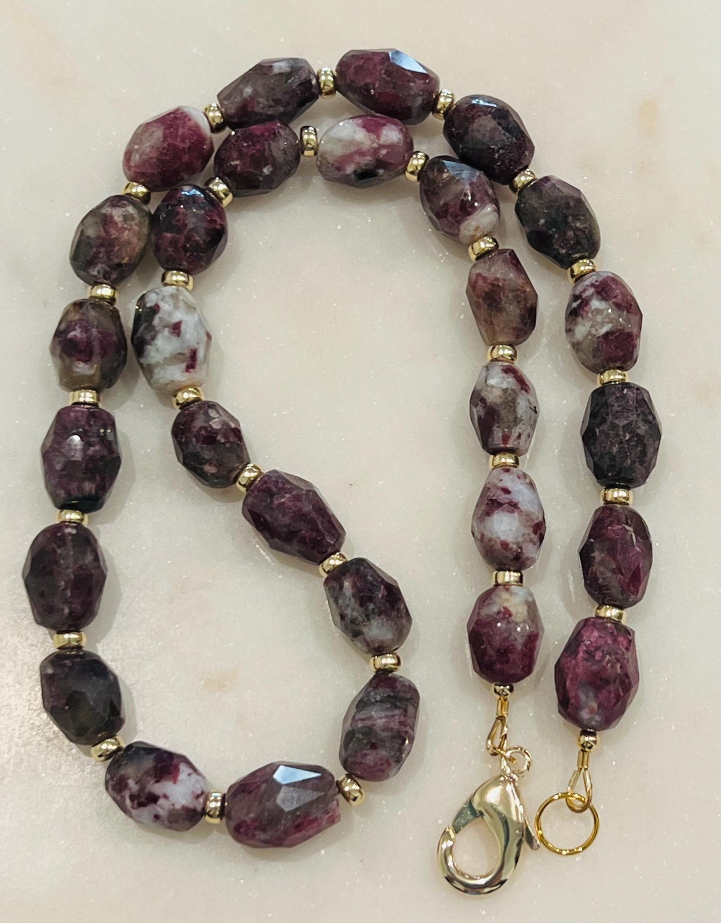 Eudialyte Beaded Necklace