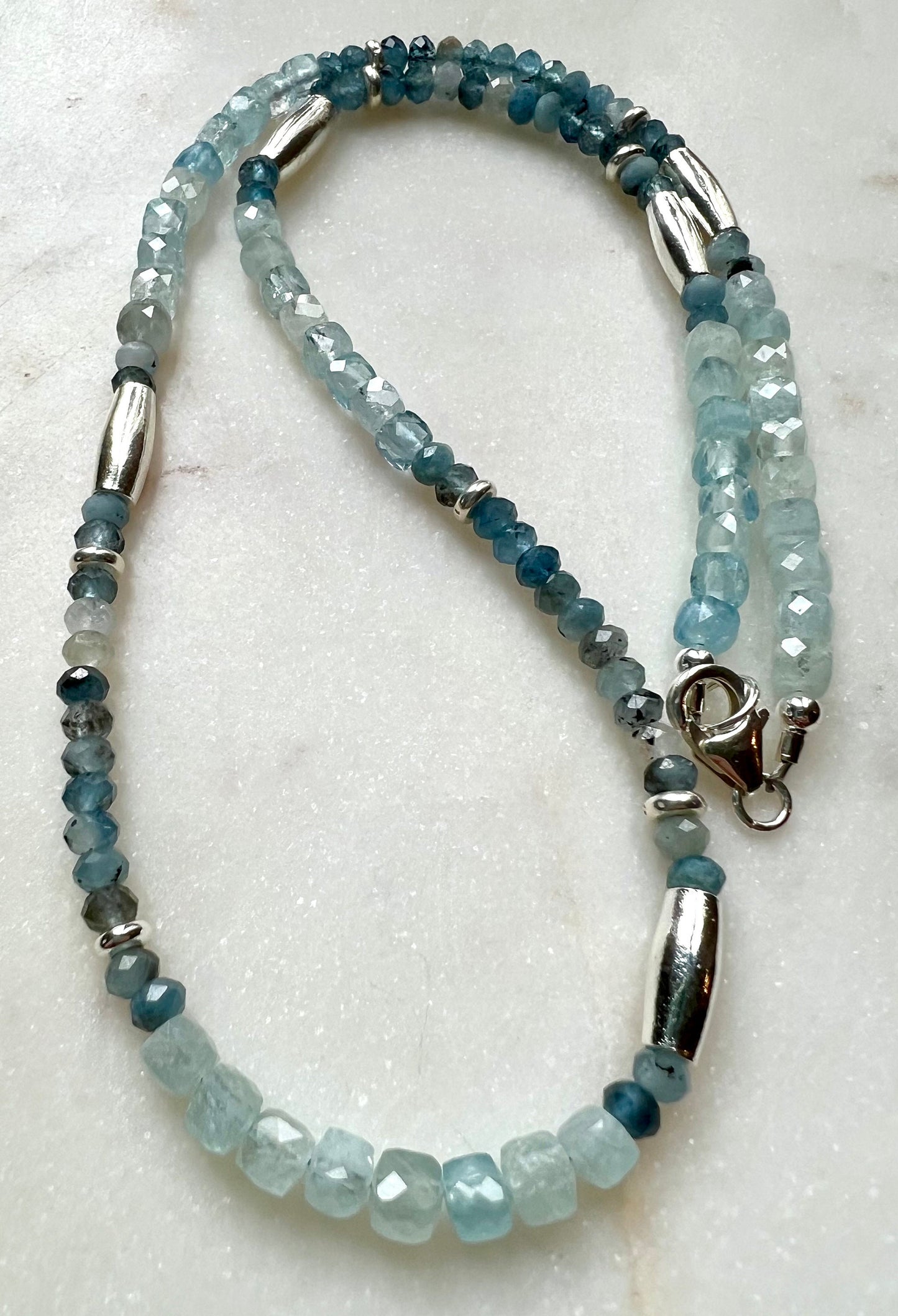 Aquamarine Beaded Necklace