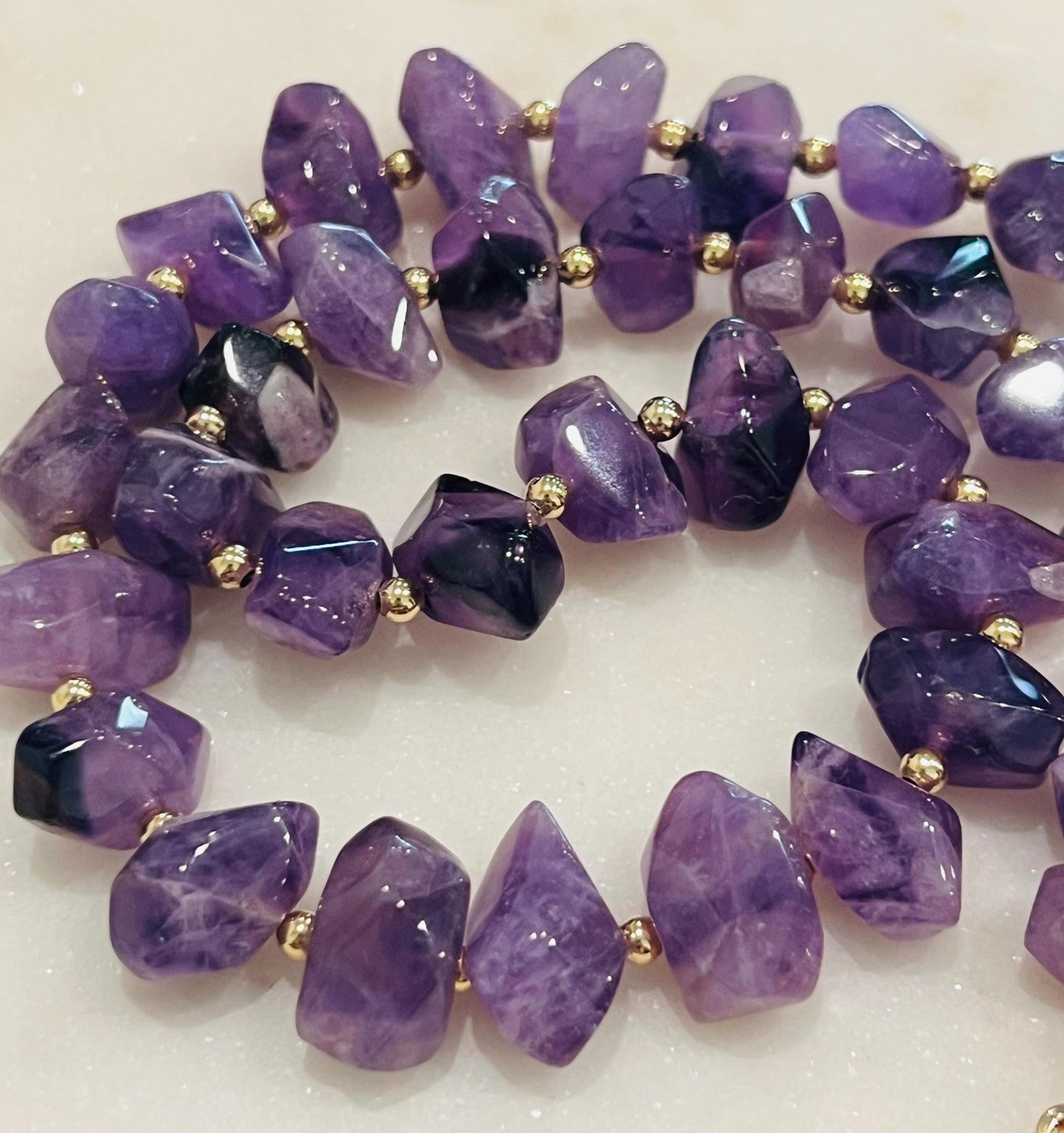 Amethyst Beaded Necklace