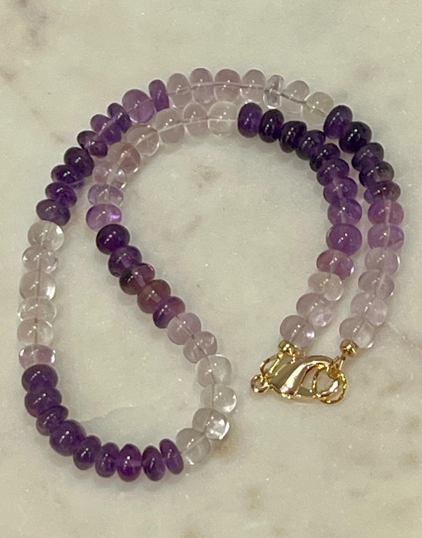 Amethyst Beaded Necklace