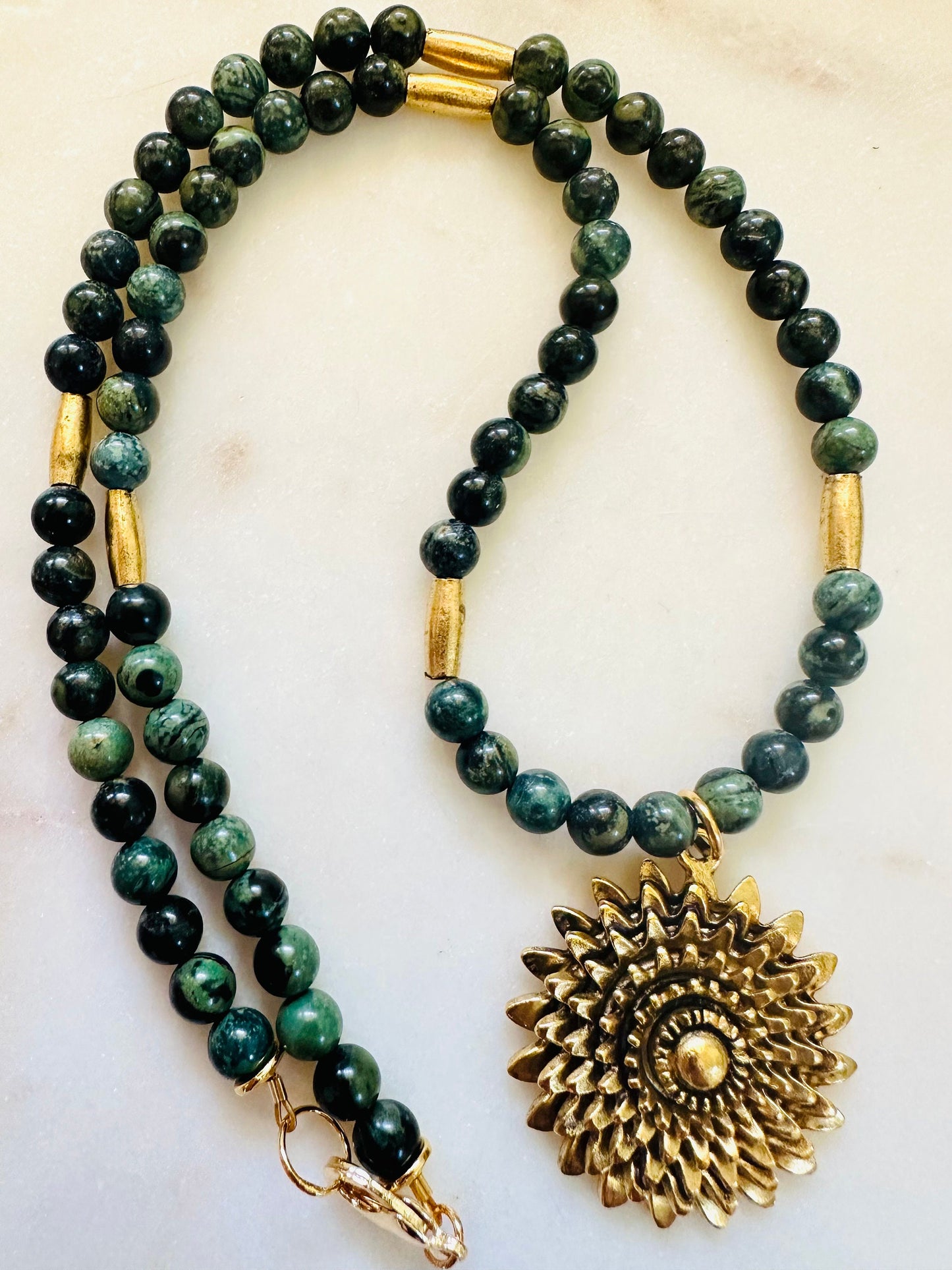 Kambaba Jasper Beaded Necklace