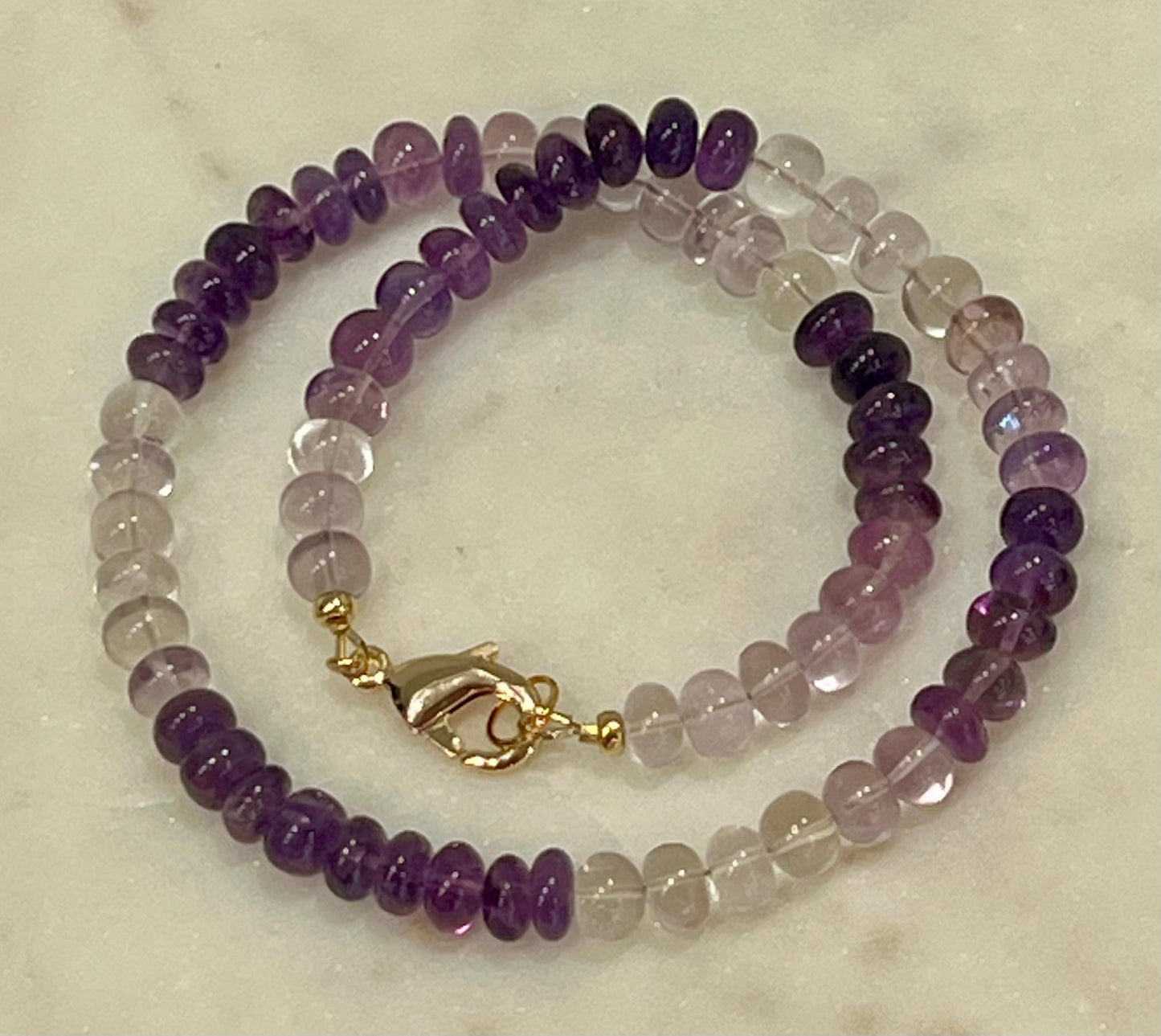 Amethyst Beaded Necklace