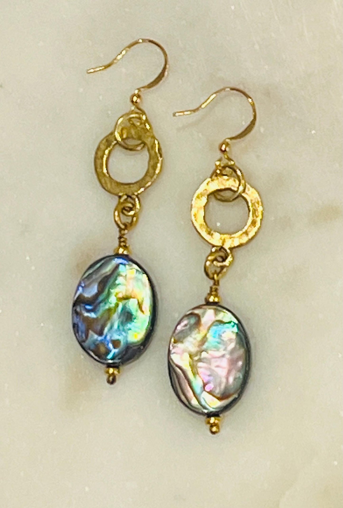 Abalone Beaded Earrings