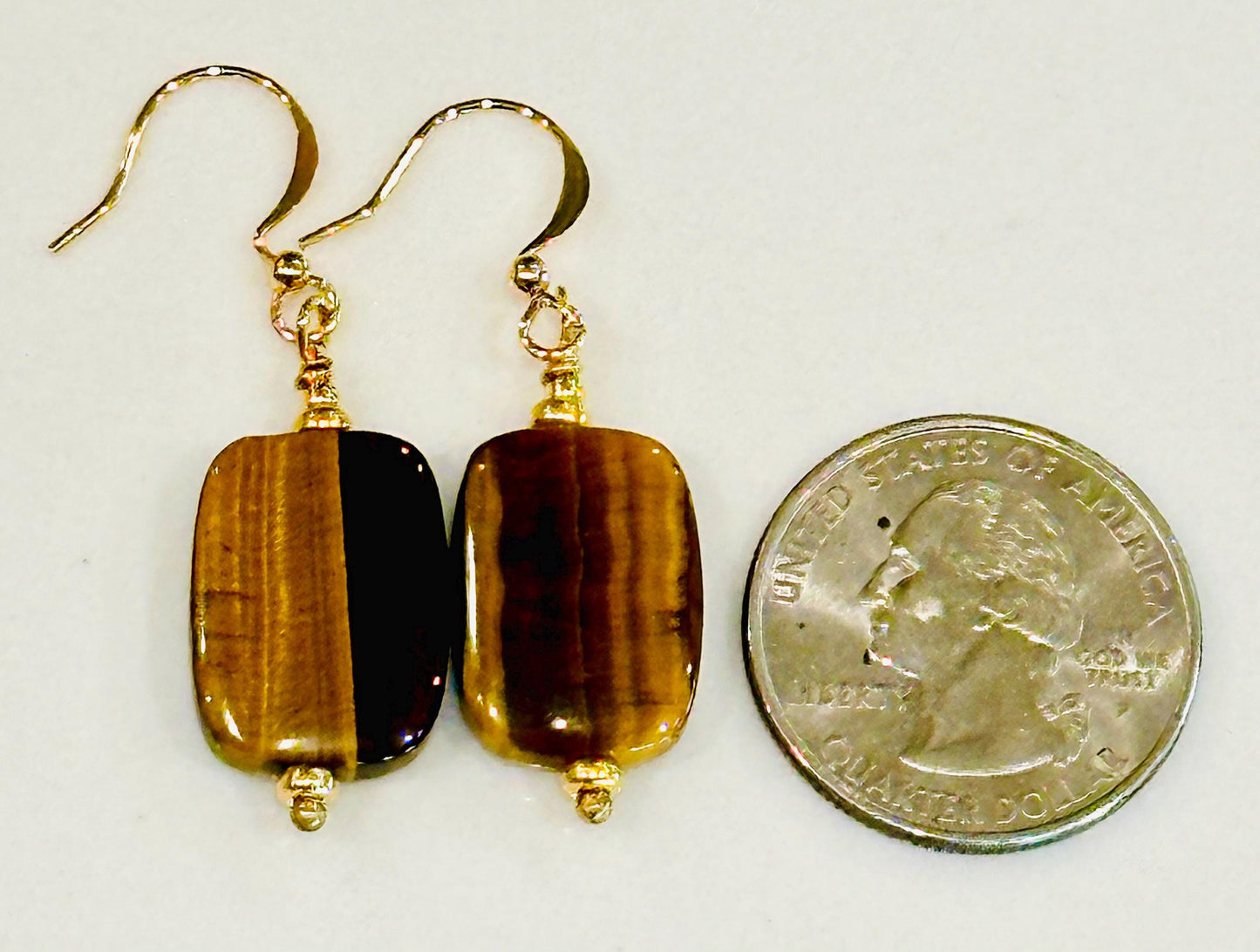Tiger’s Eye Beaded Earrings