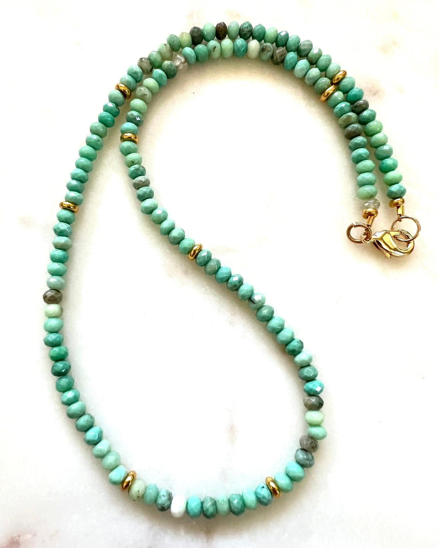 Chrysoprase Beaded Necklace