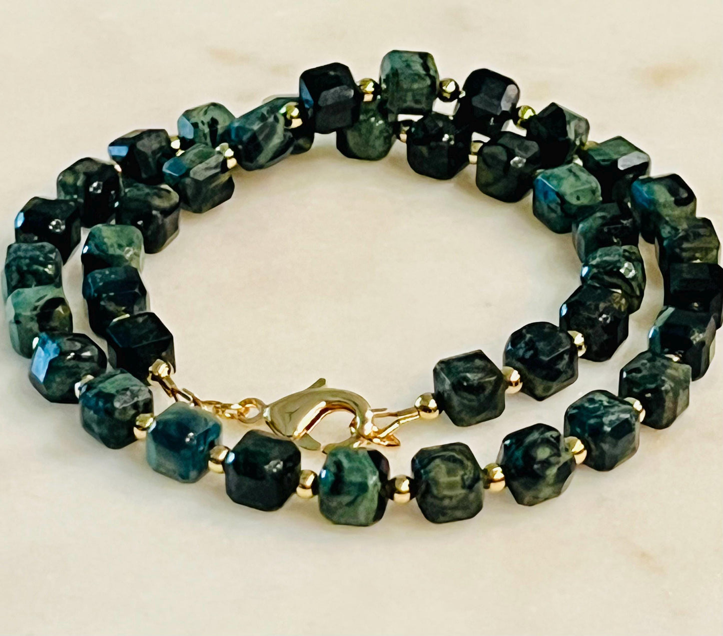 Kambaba Jasper Beaded Necklace