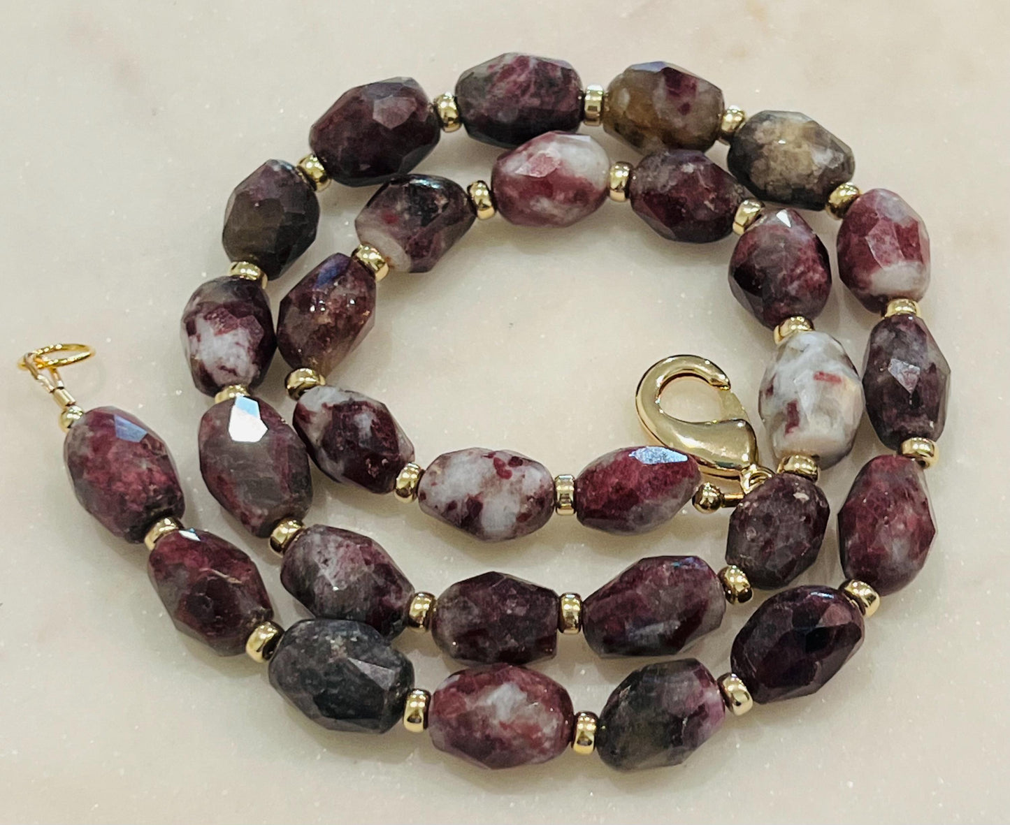 Eudialyte Beaded Necklace