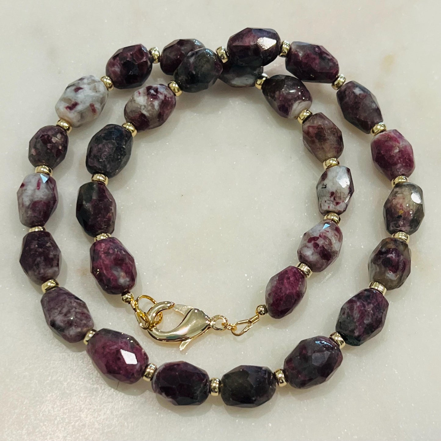 Eudialyte Beaded Necklace