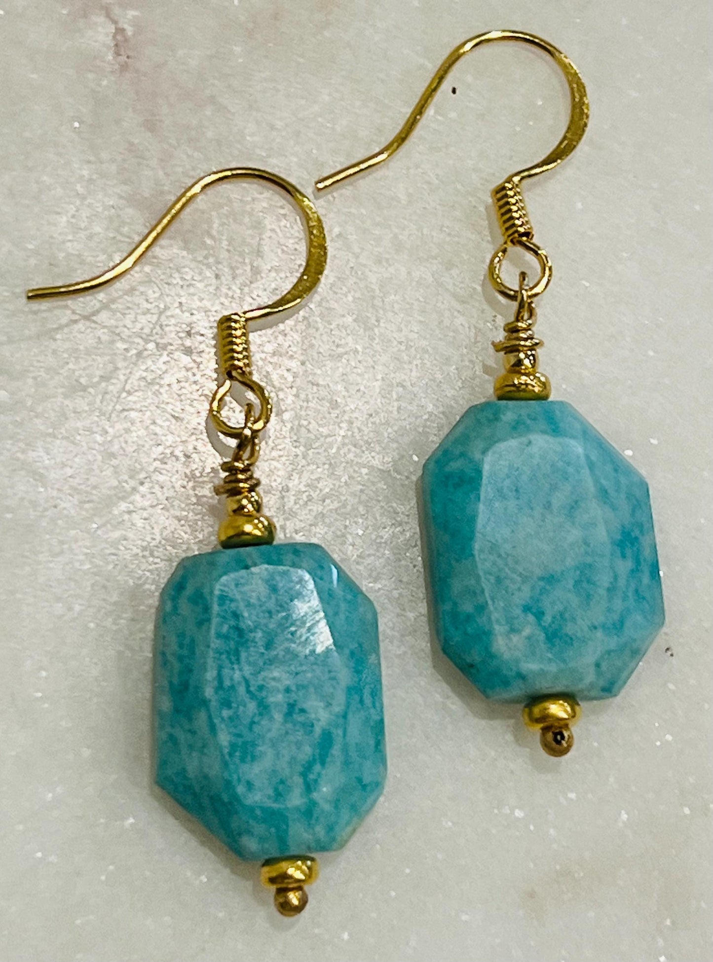 Amazonite Beaded Earrings
