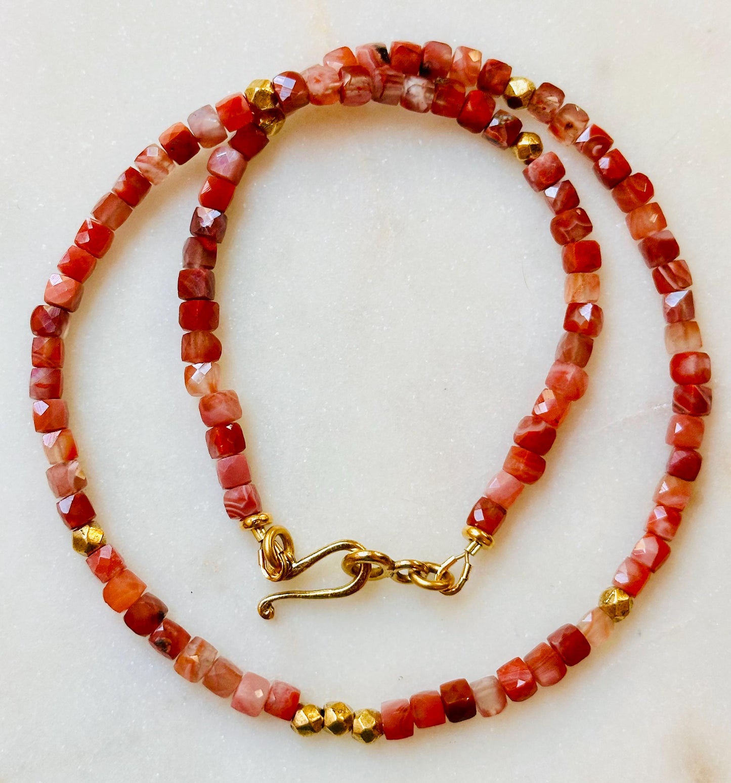 Carnelian Beaded Necklace