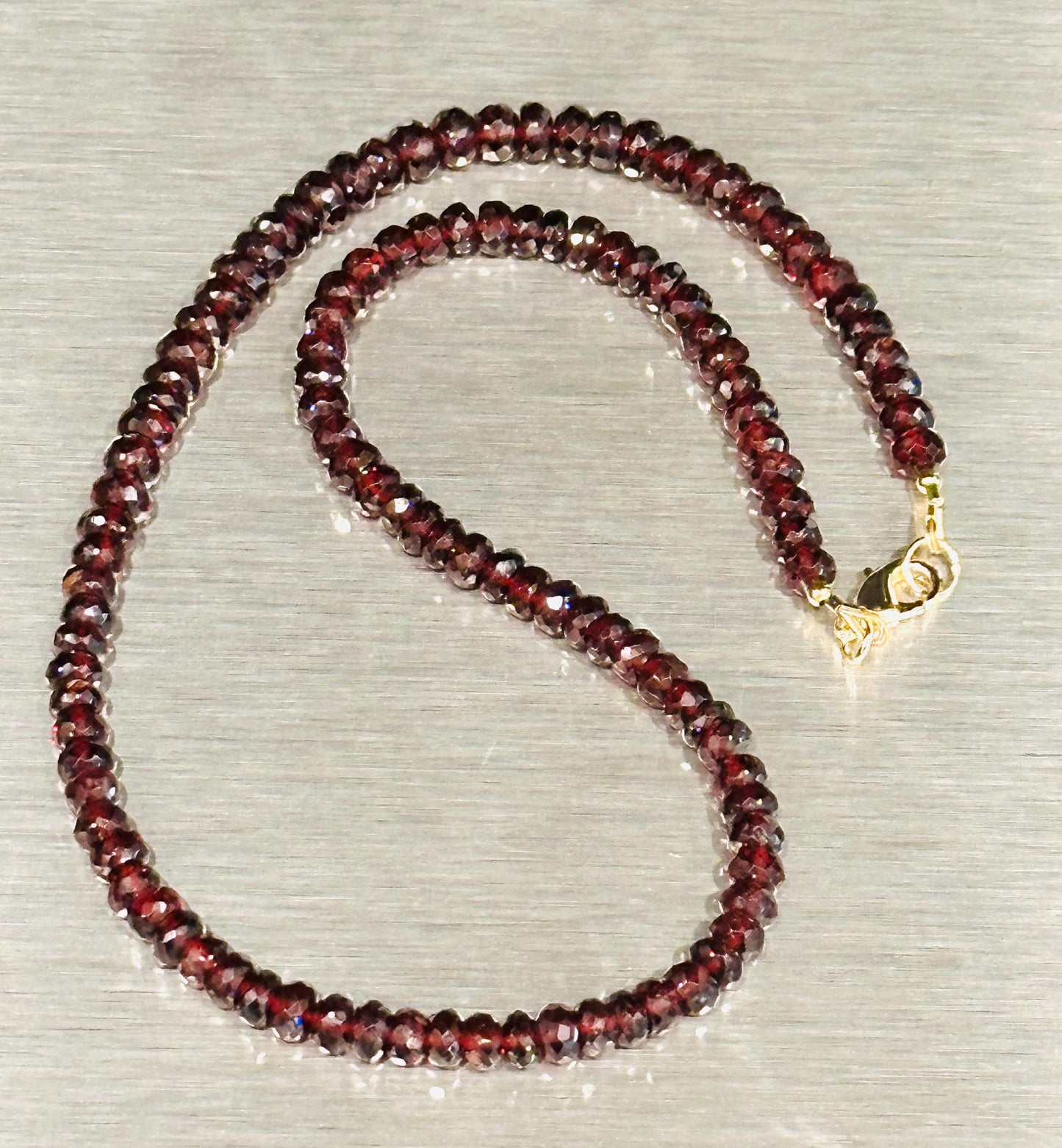 Garnet Beaded Necklace