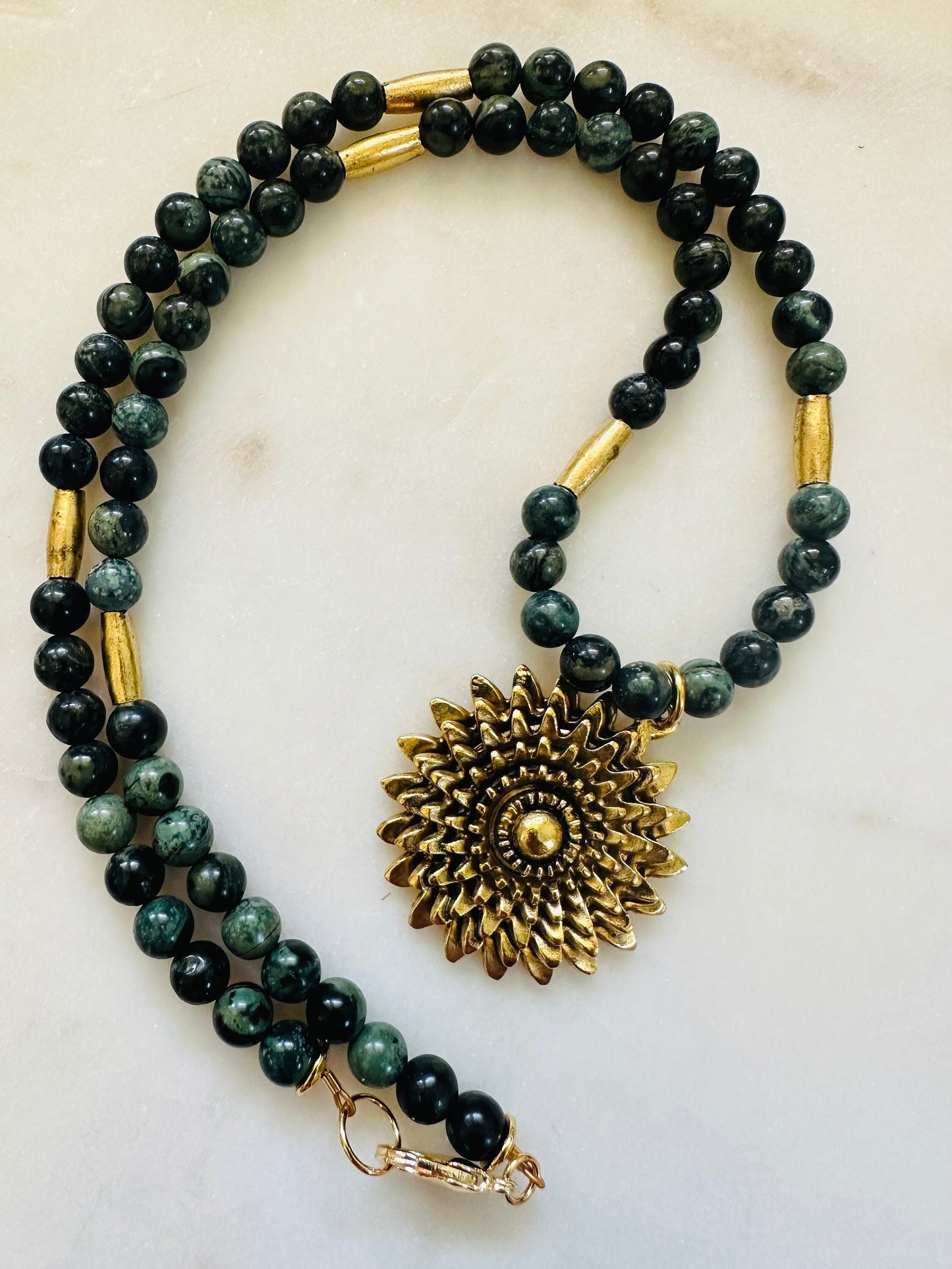 Kambaba Jasper Beaded Necklace