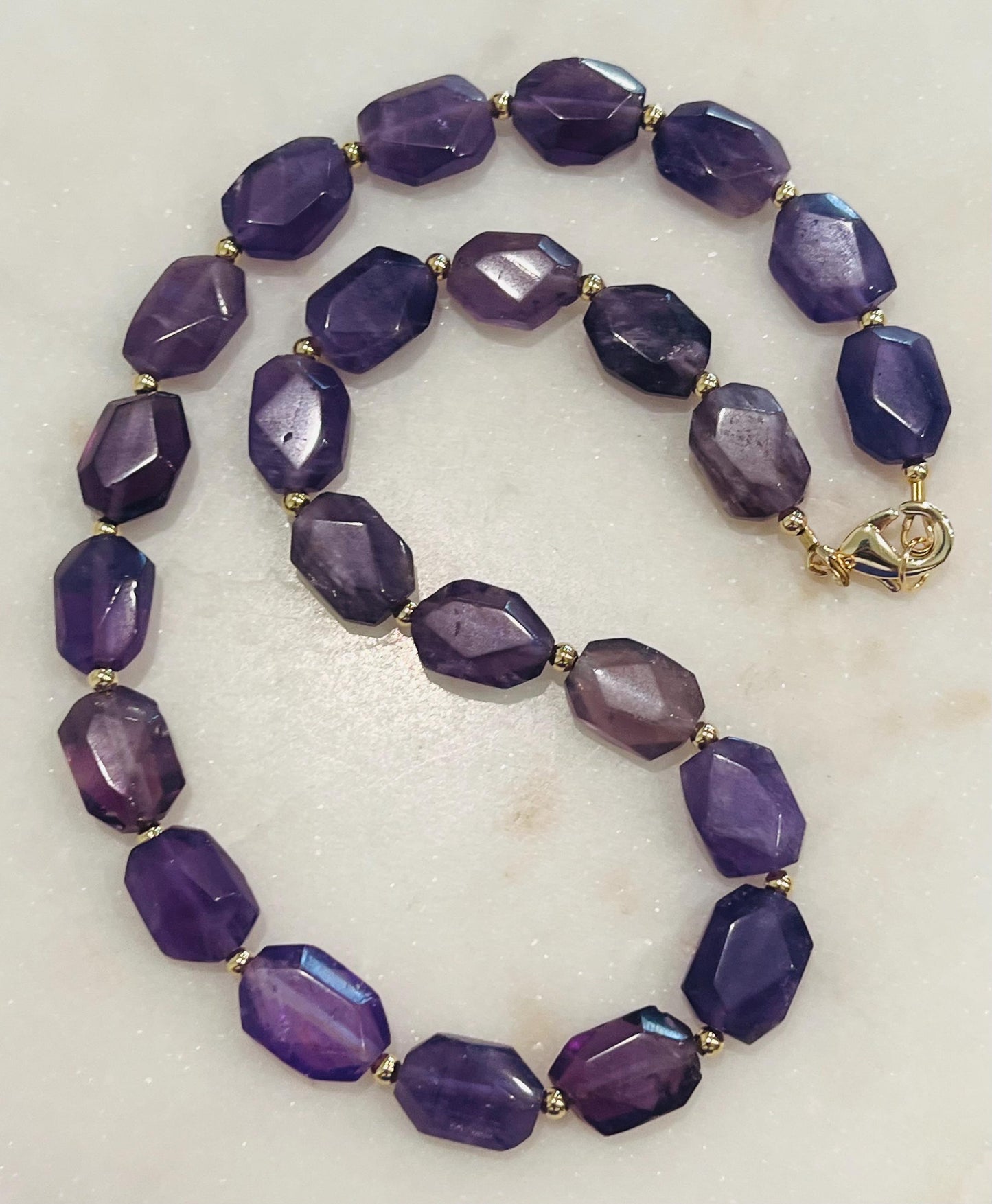 Amethyst Beaded Necklace