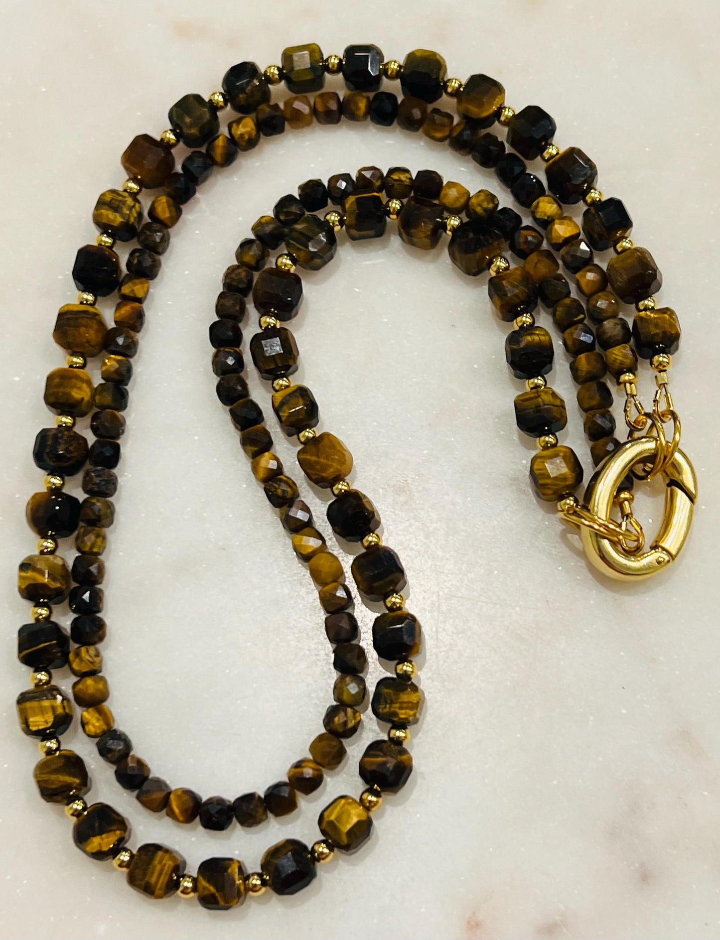 Tigers Eye Beaded Necklace