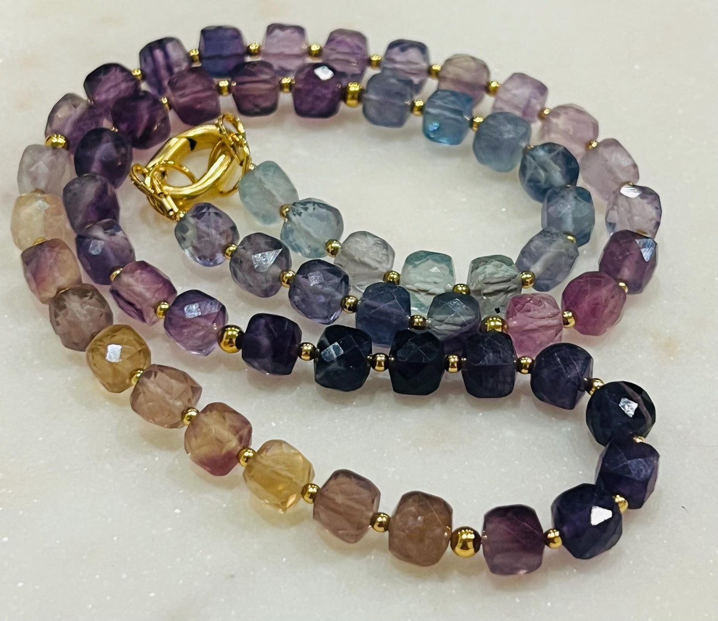 Fluorite Beaded Necklace