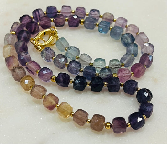 Fluorite Beaded Necklace