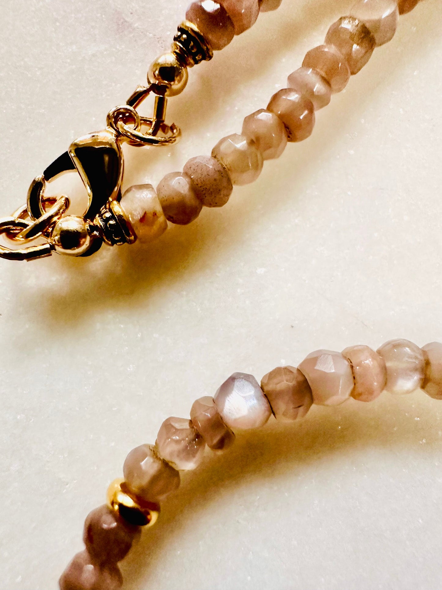 Moonstone Beaded Necklace