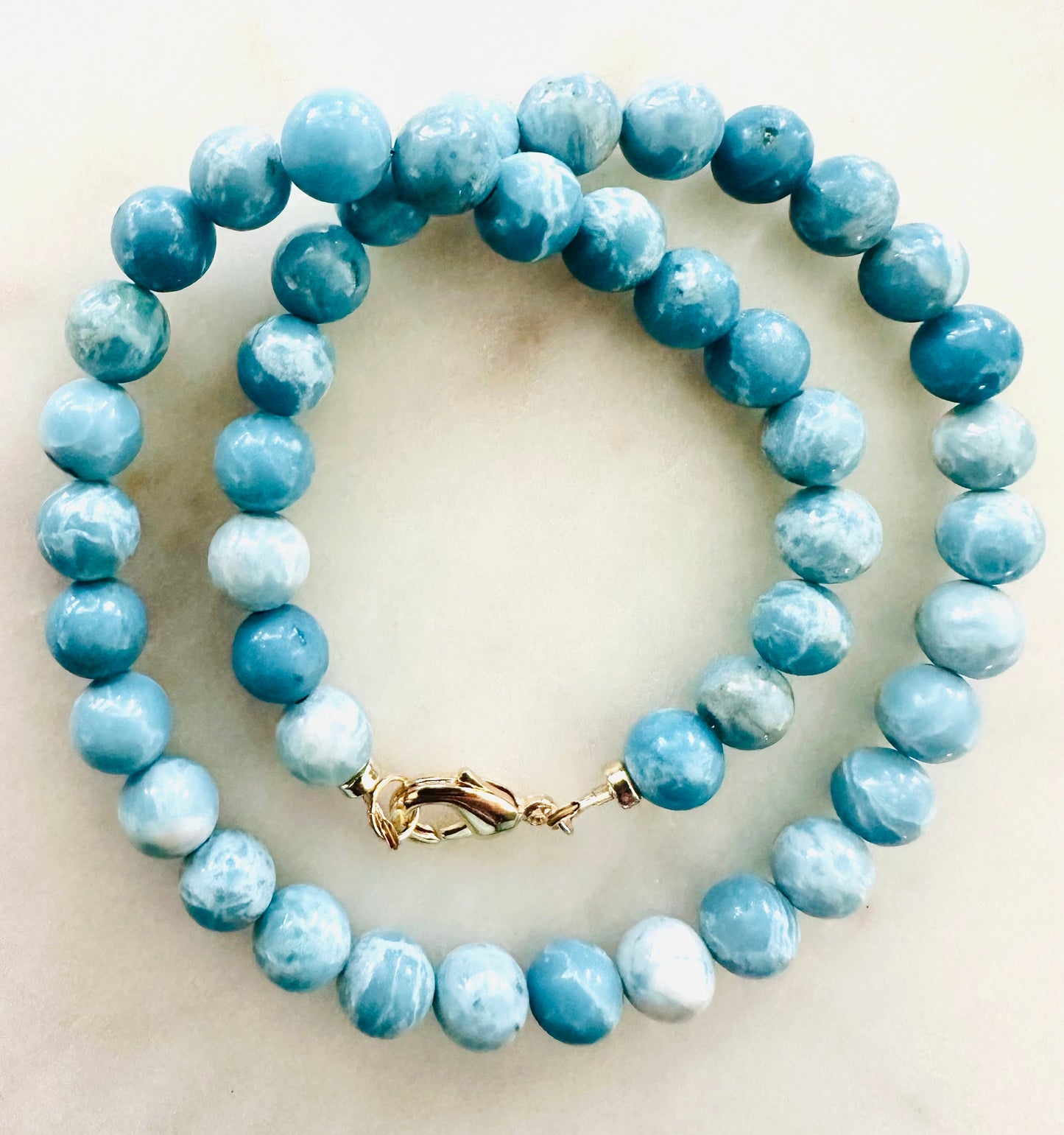 Larimar Beaded Necklace