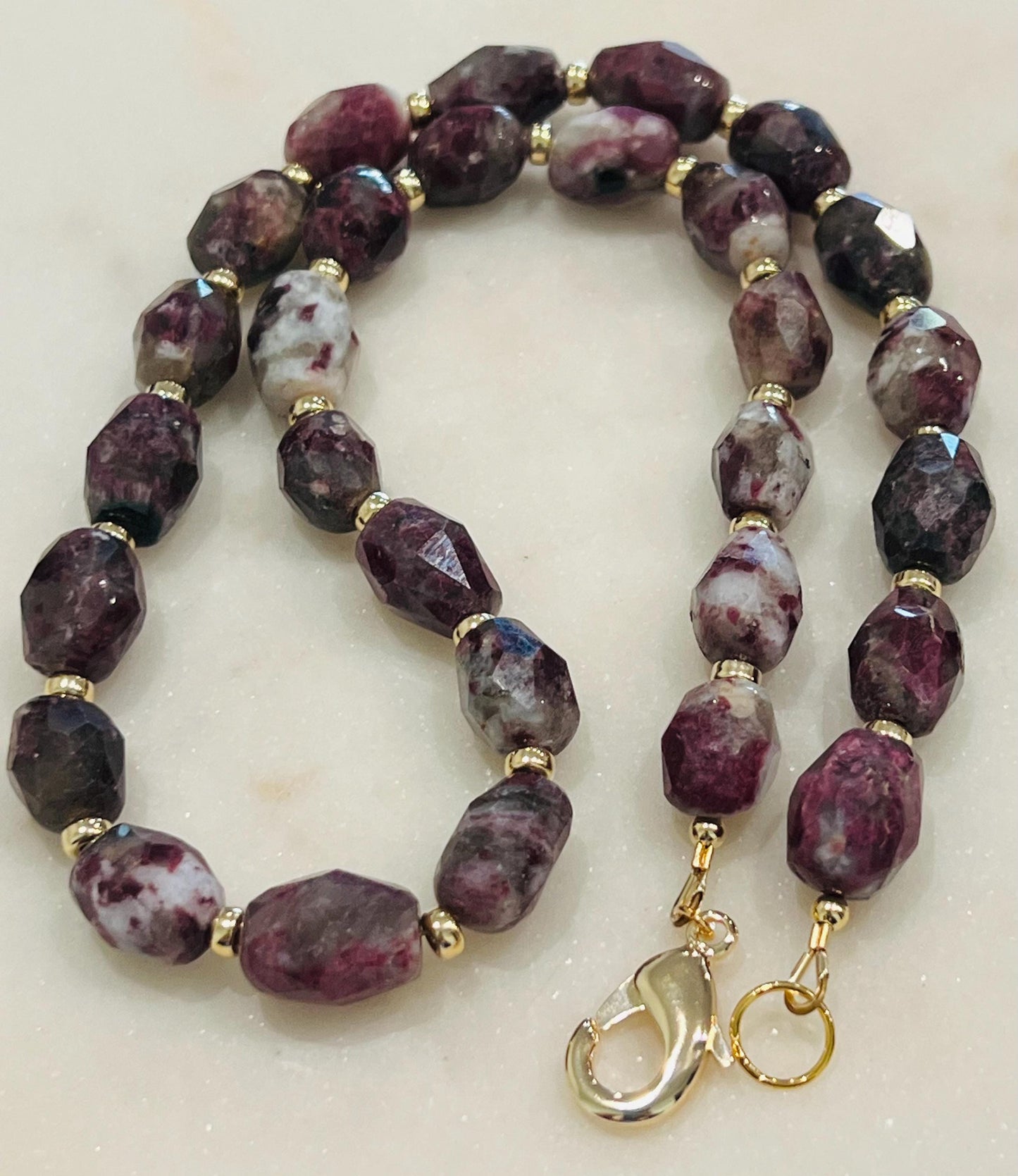 Eudialyte Beaded Necklace