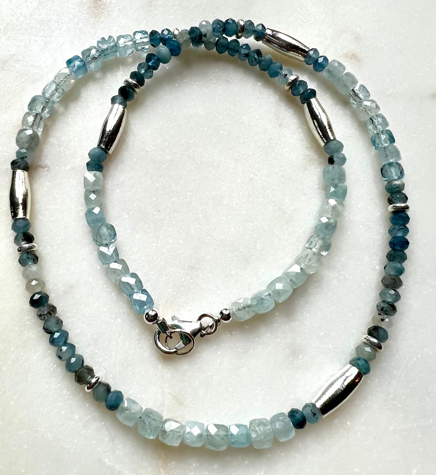 Aquamarine Beaded Necklace