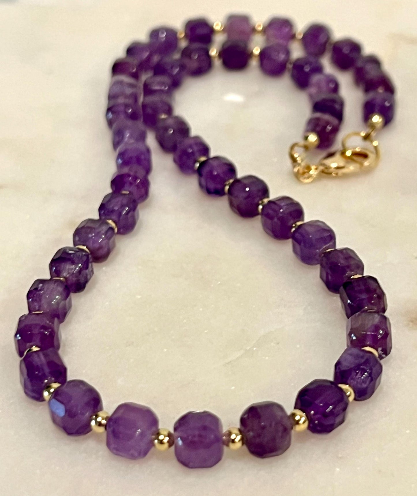 Amethyst Beaded Necklace