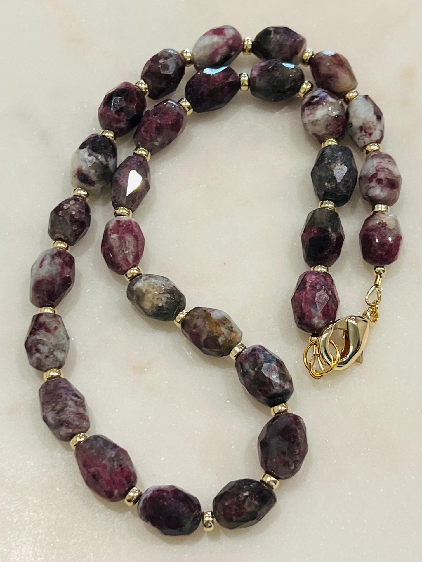 Eudialyte Beaded Necklace