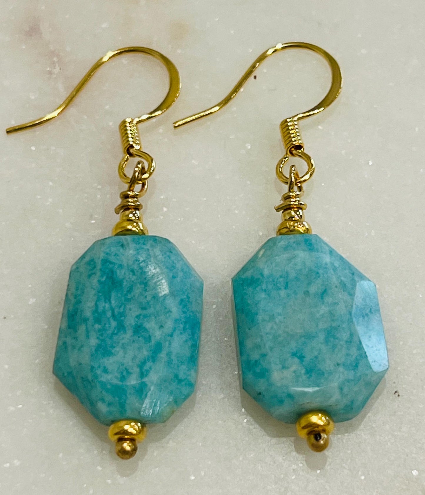Amazonite Beaded Earrings