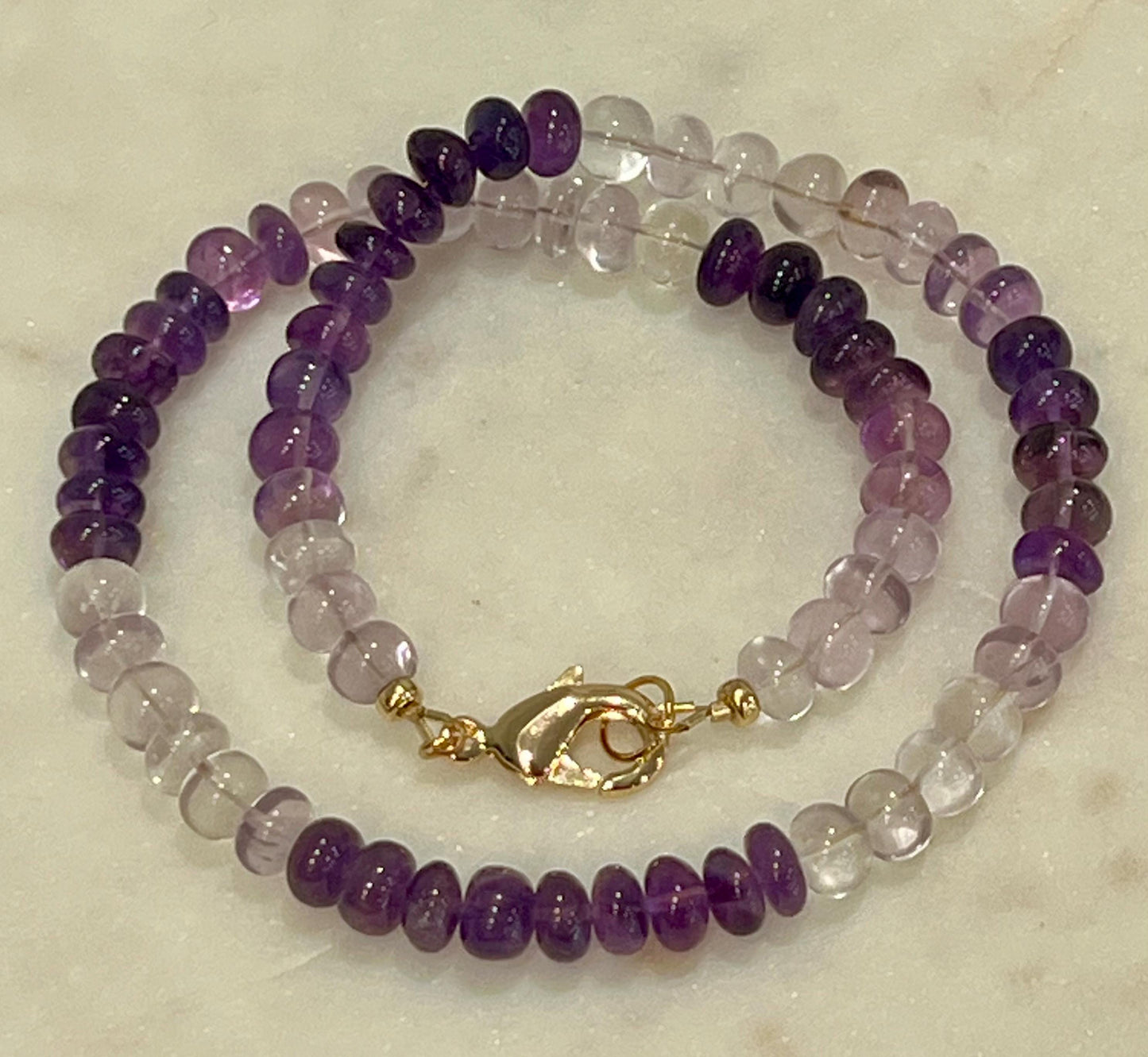 Amethyst Beaded Necklace