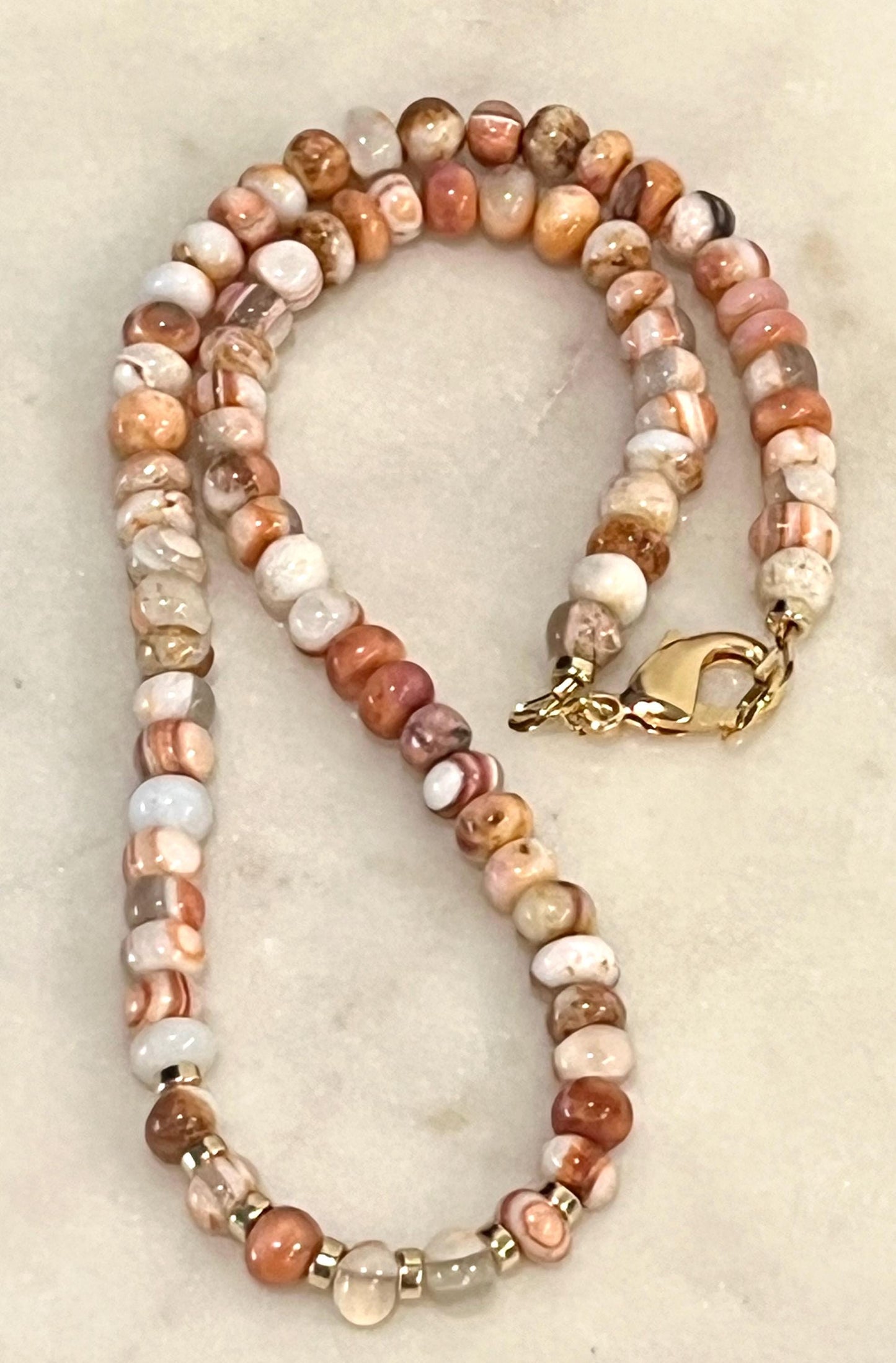 Opal Beaded Necklace