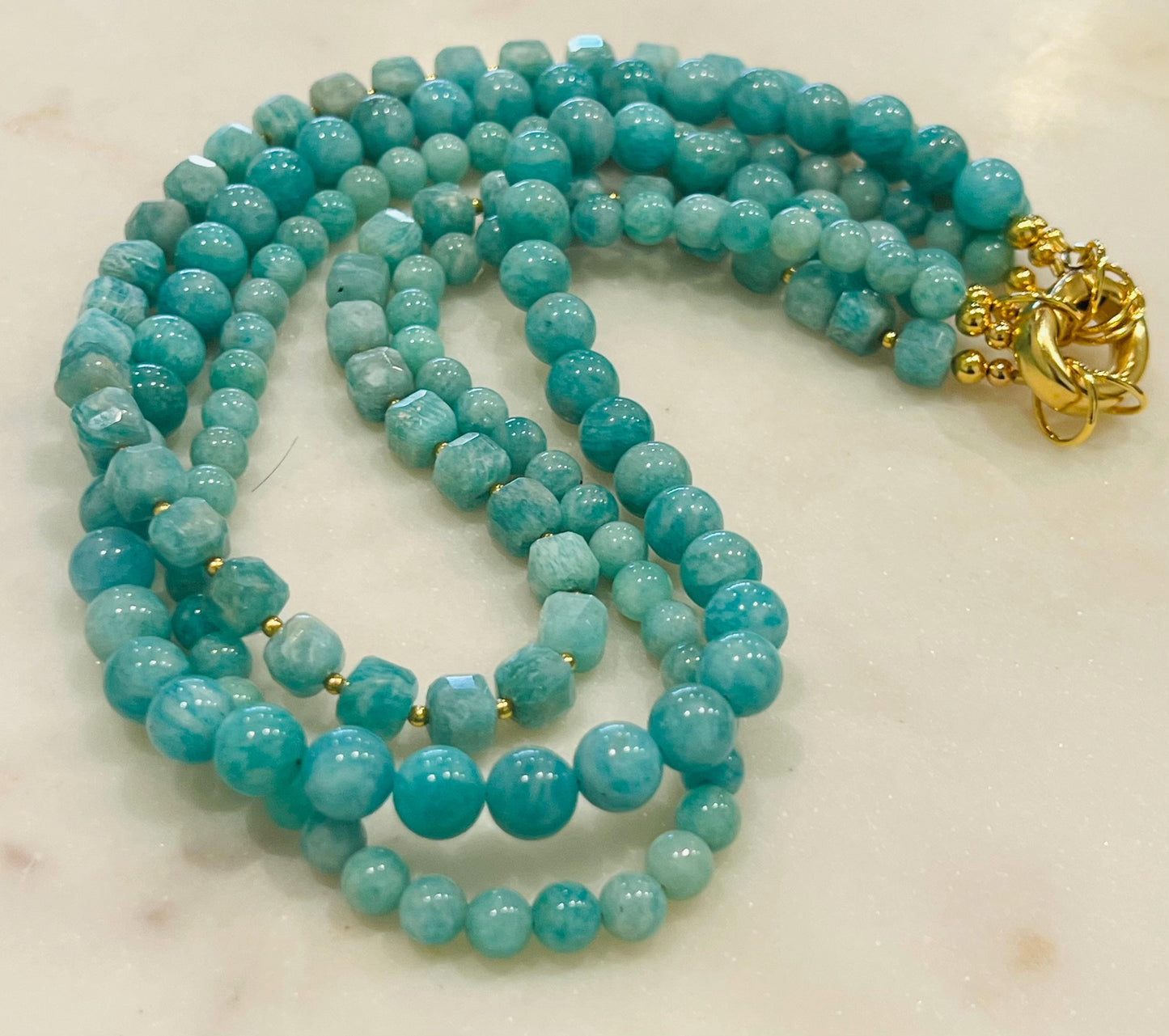 Amazonite Beaded Necklace
