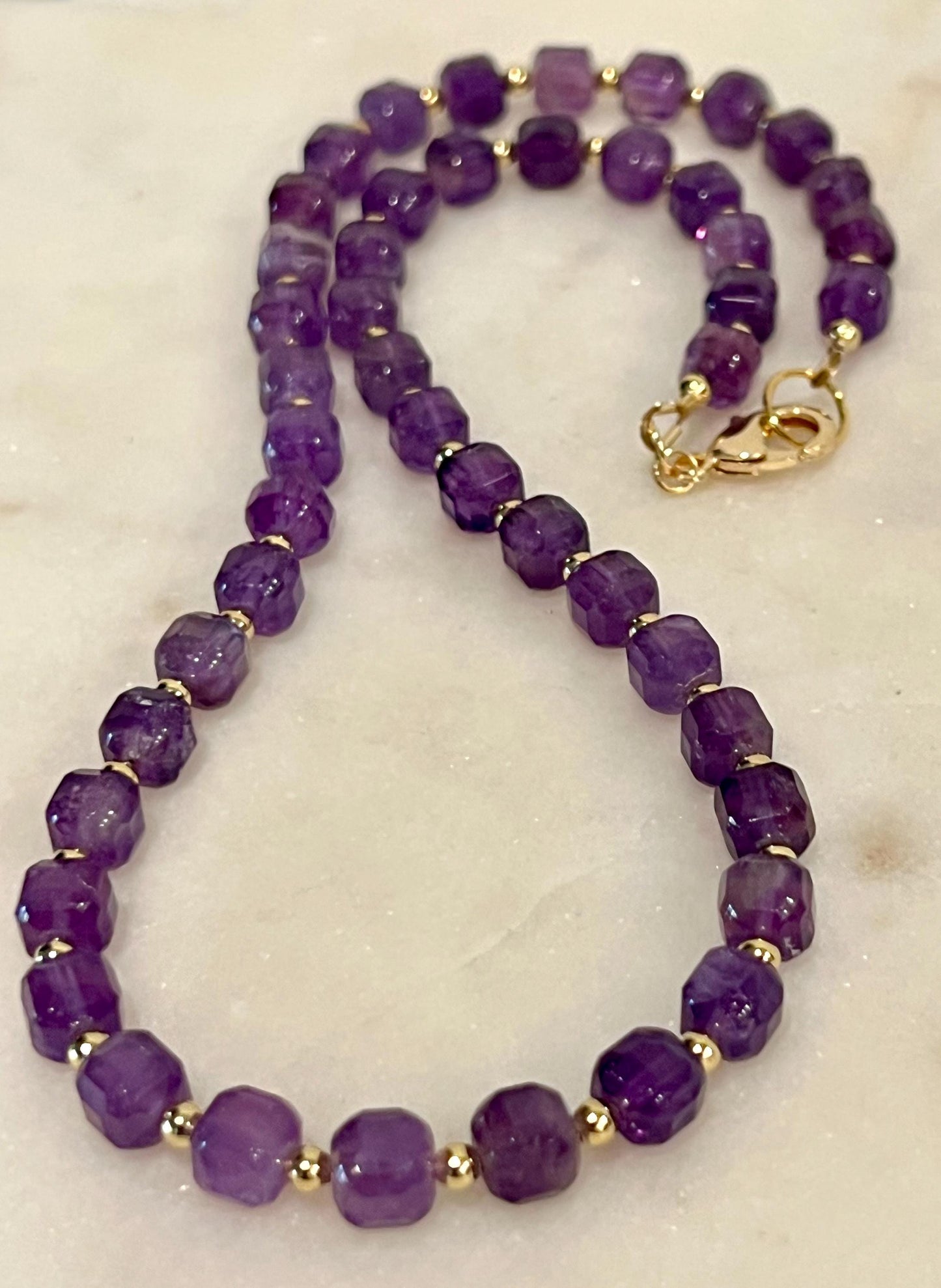Amethyst Beaded Necklace