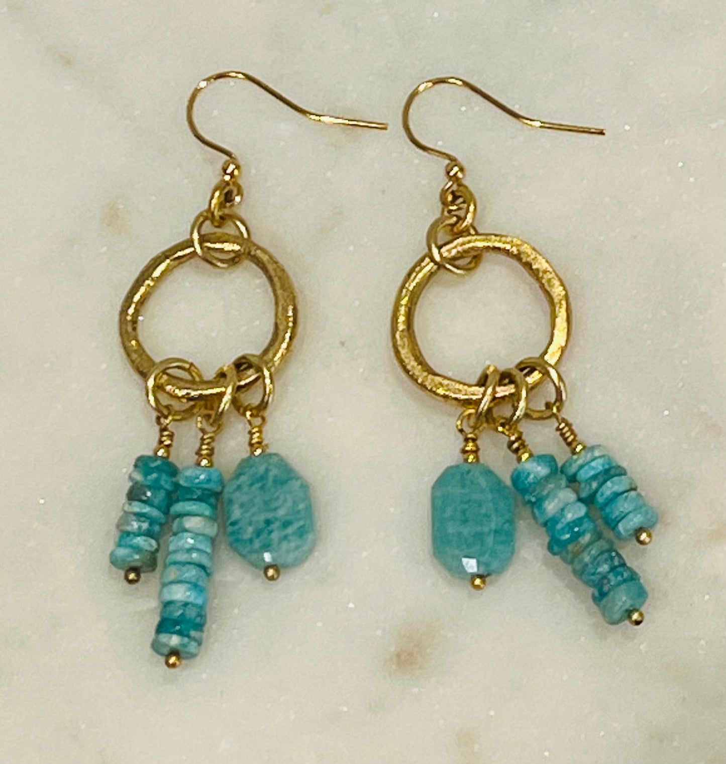 Amazonite Beaded Earrings