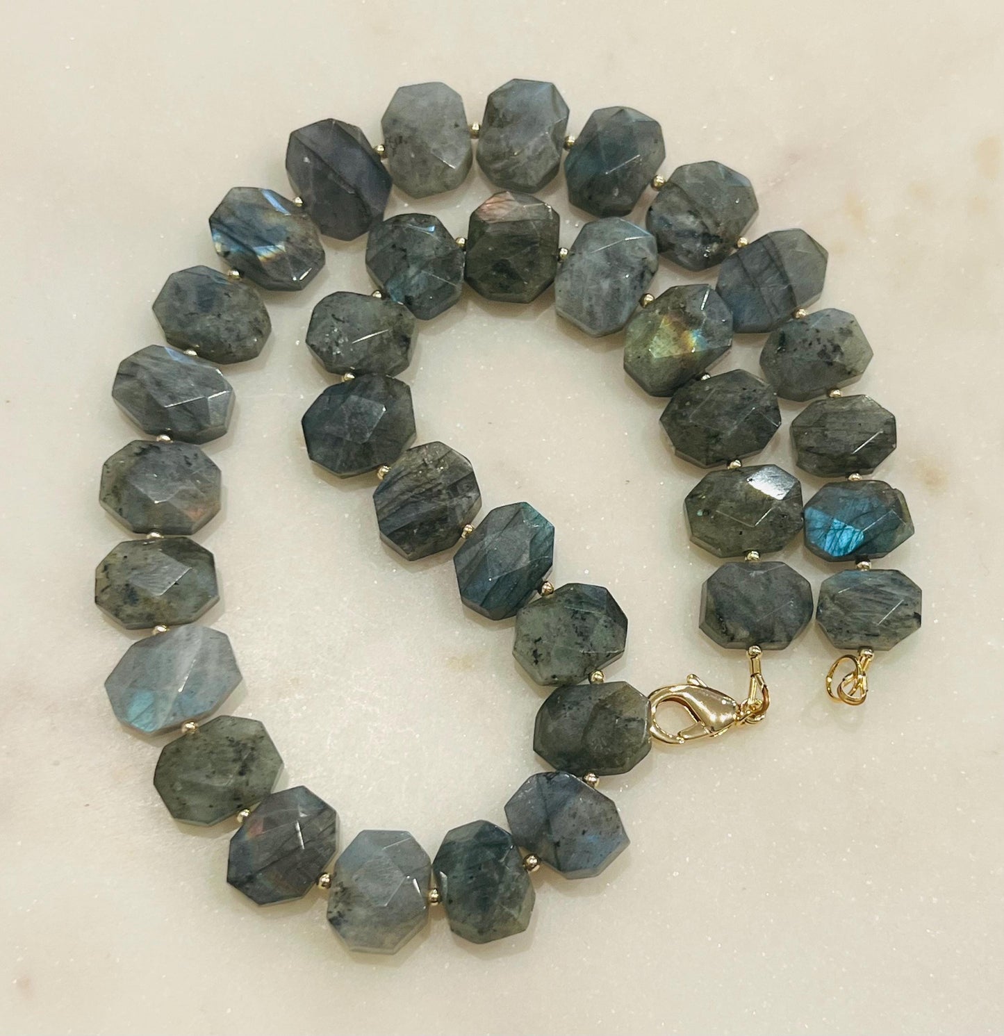 Labradorite Beaded Necklace