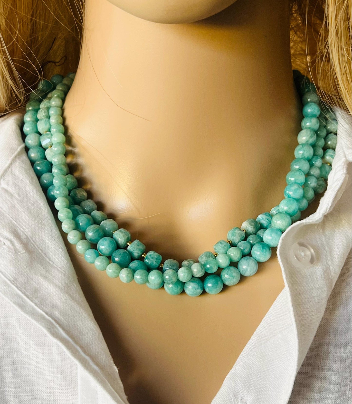 Amazonite Beaded Necklace