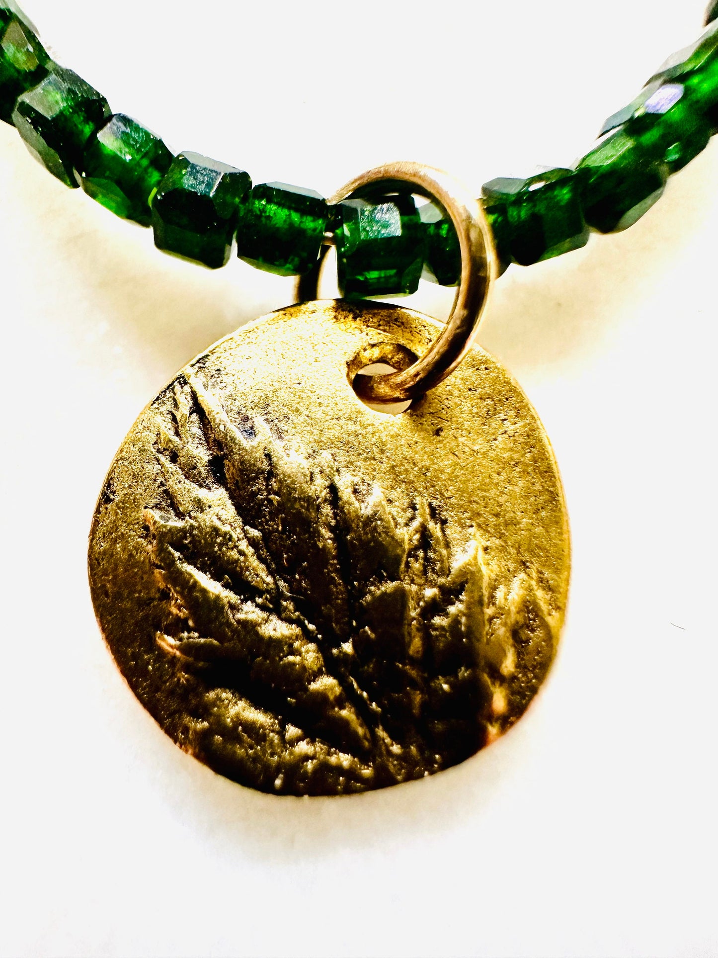 Green Sandstone Beaded Necklace