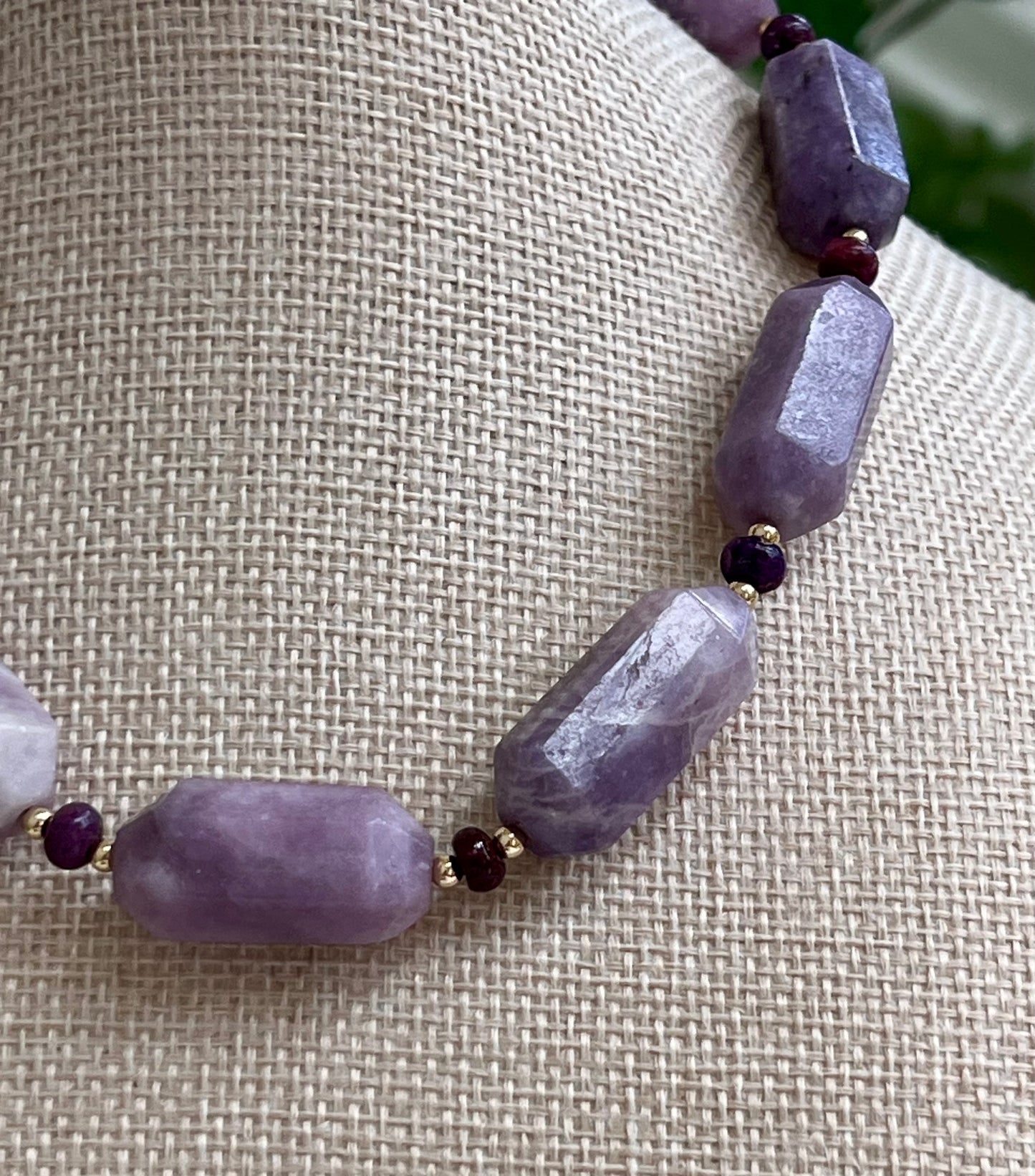 Lepidolite Beaded Necklace