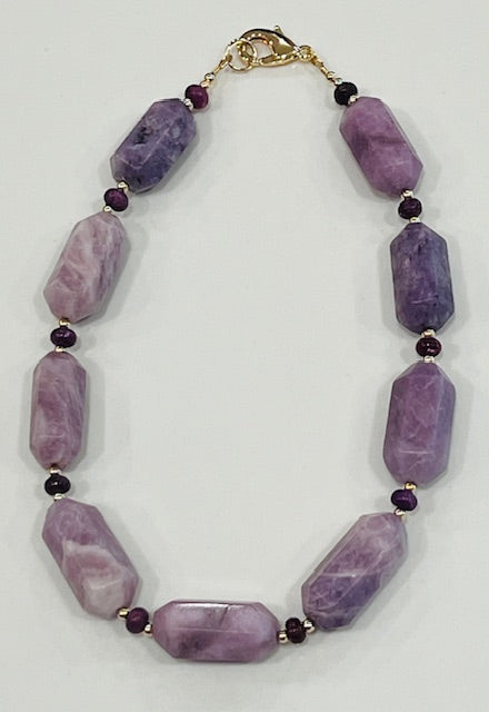 Lepidolite Beaded Necklace