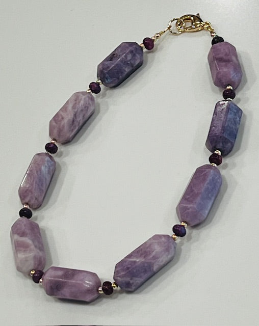 Lepidolite Beaded Necklace