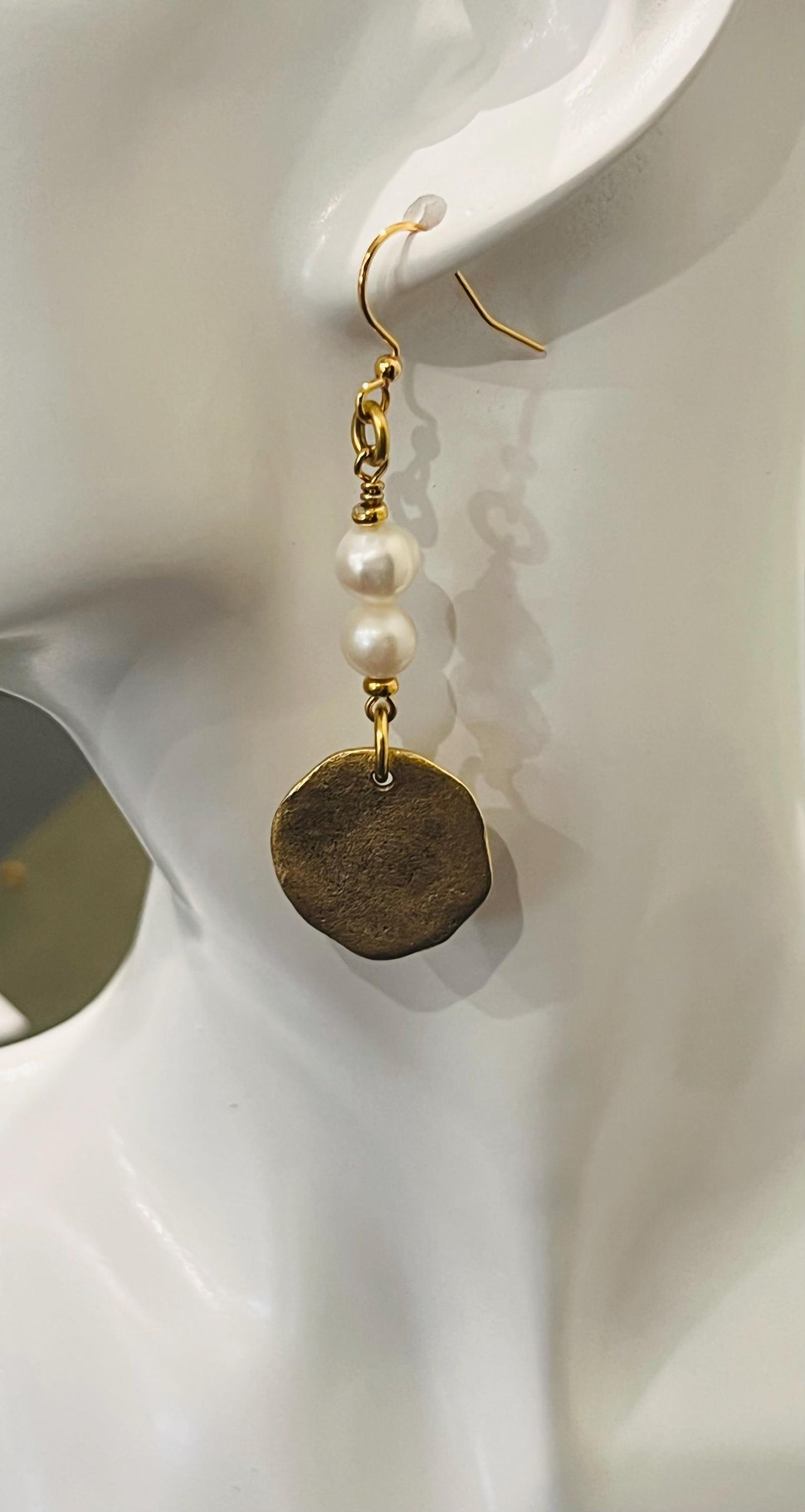 Pearl Beaded Earrings Freshwater Pearl Earrings