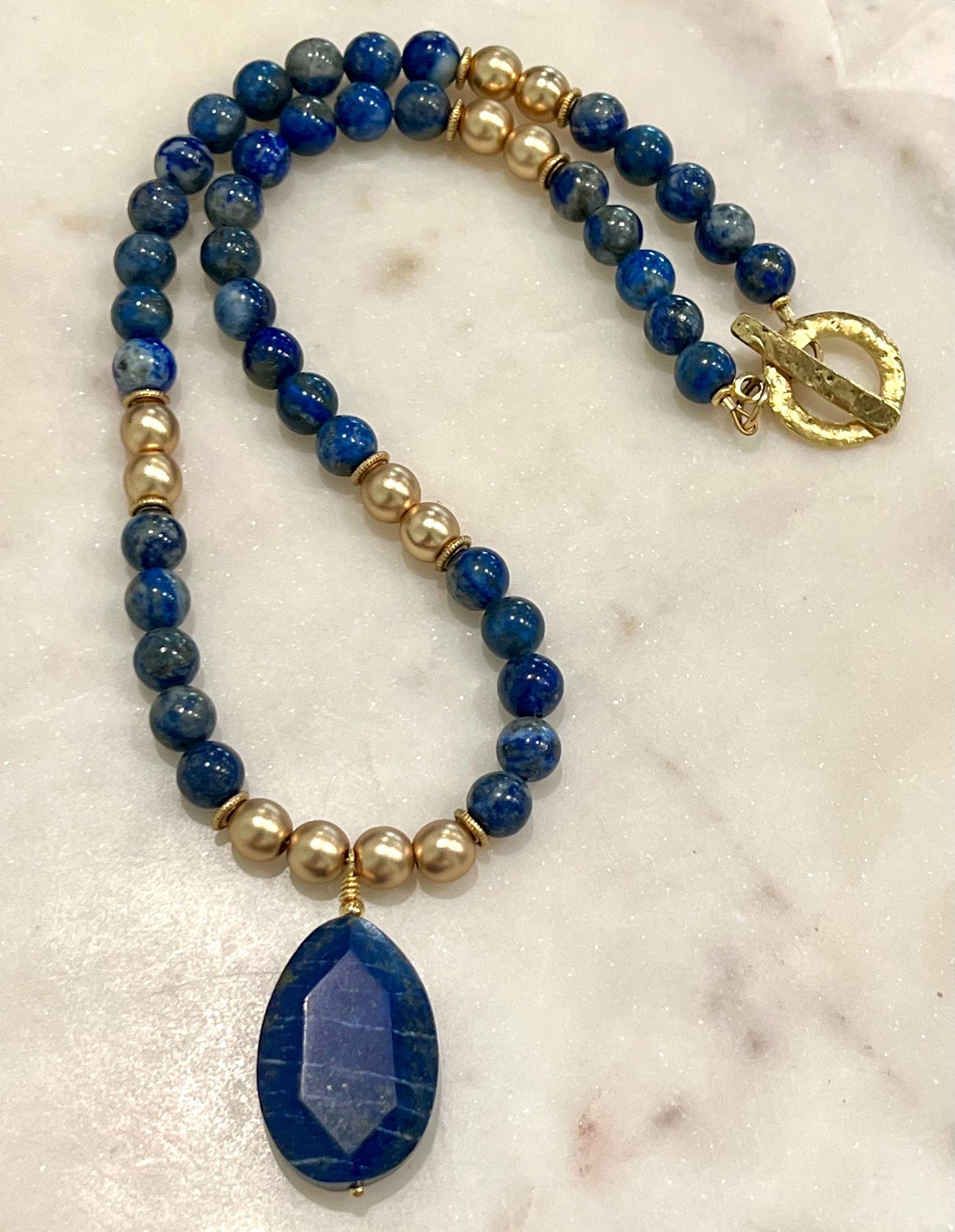 Lapis Beaded Necklace