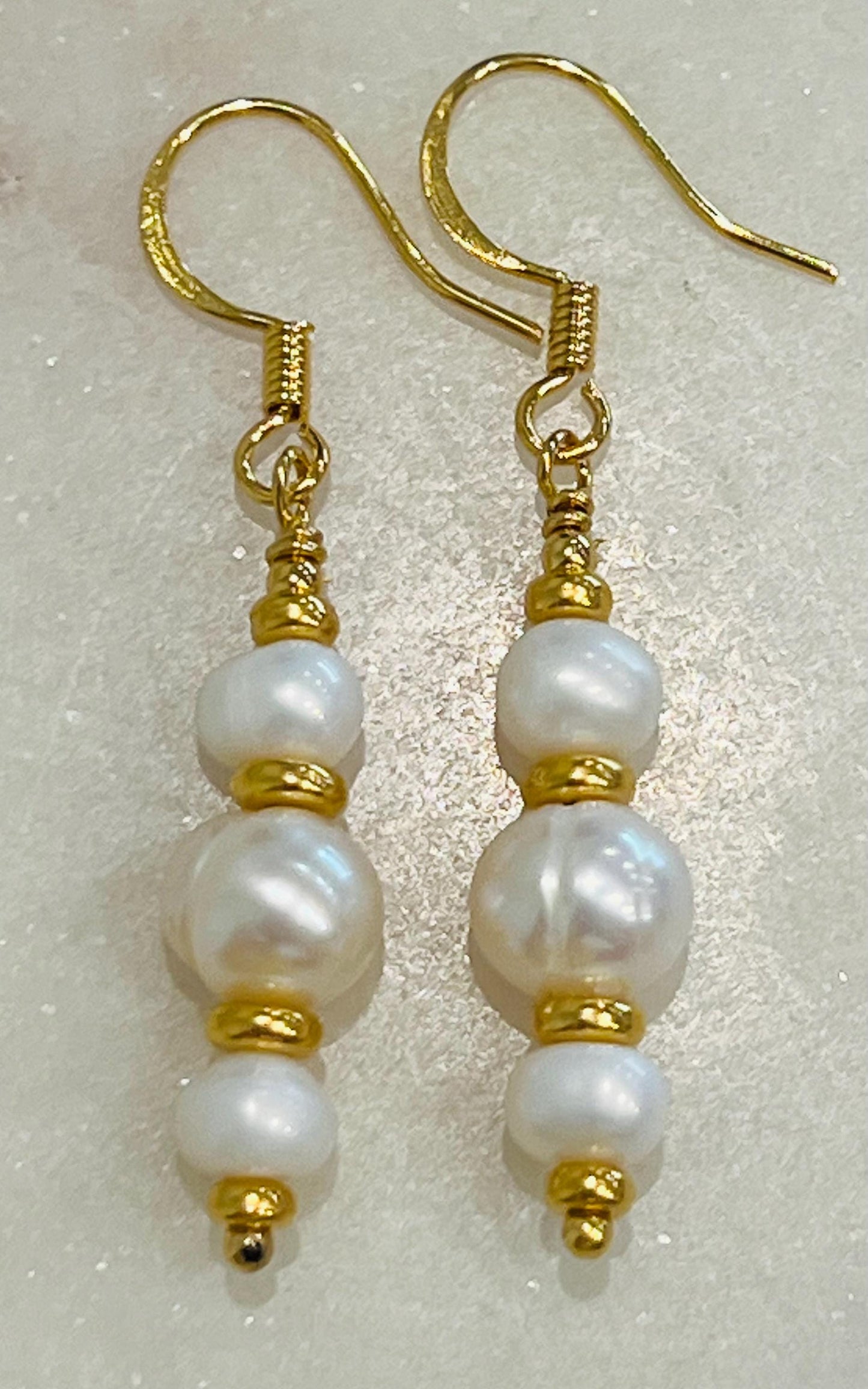 Freshwater Pearl Beaded Earrings