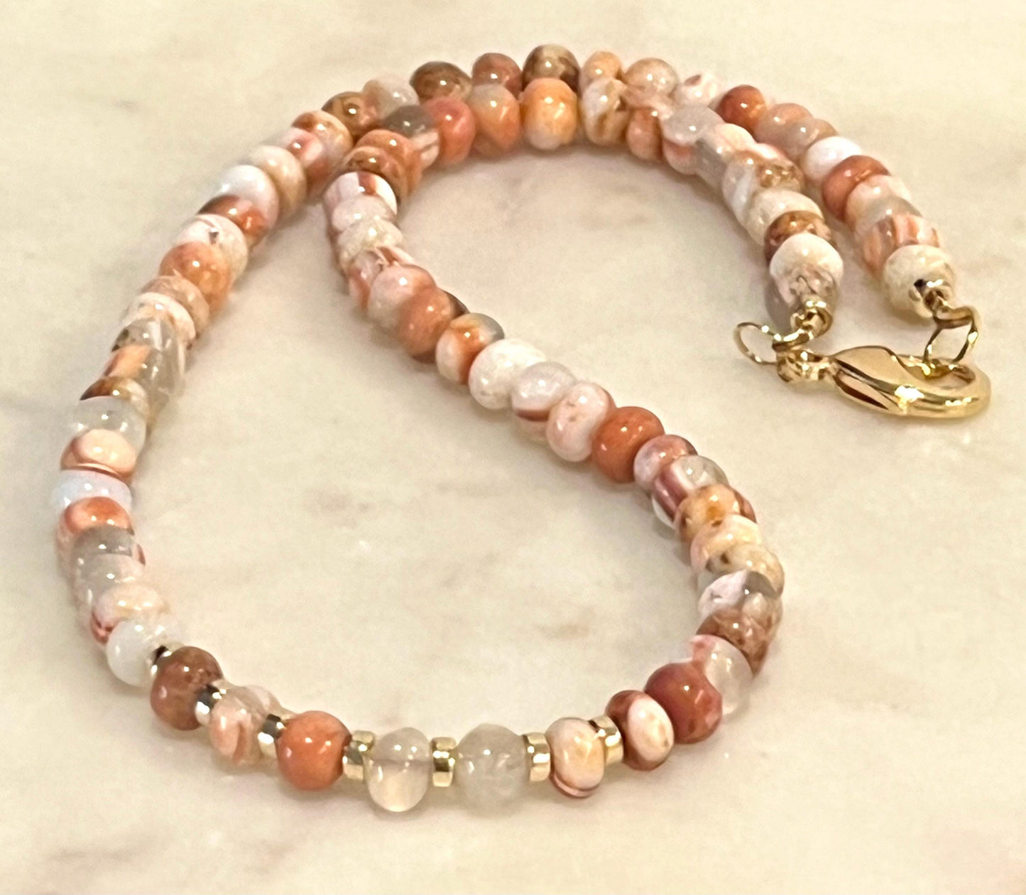 Opal Beaded Necklace