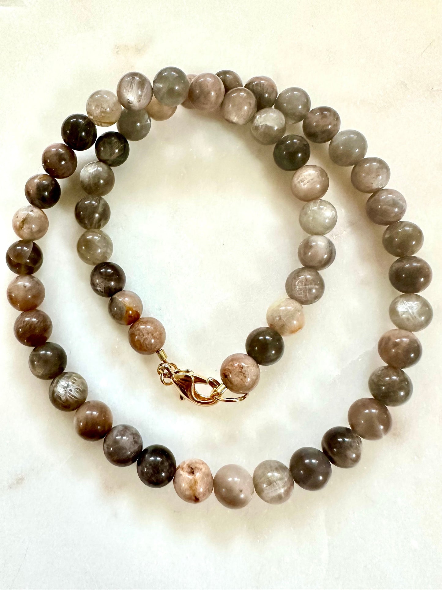 Moonstone Beaded Necklace