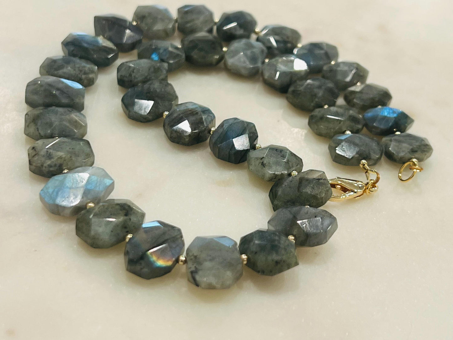 Labradorite Beaded Necklace