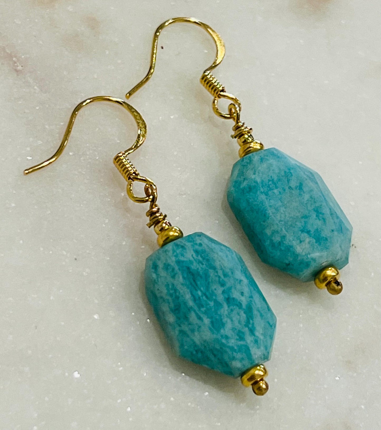 Amazonite Beaded Earrings